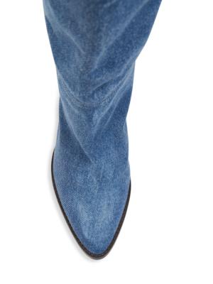 Ririo denim knee-high boots