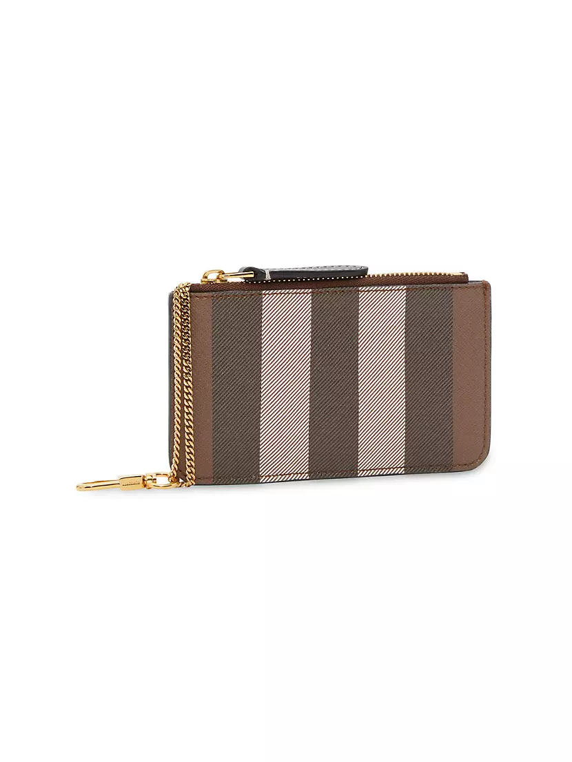 Shop Burberry Kelbrook Check Coated Canvas Coin Case | Saks Fifth