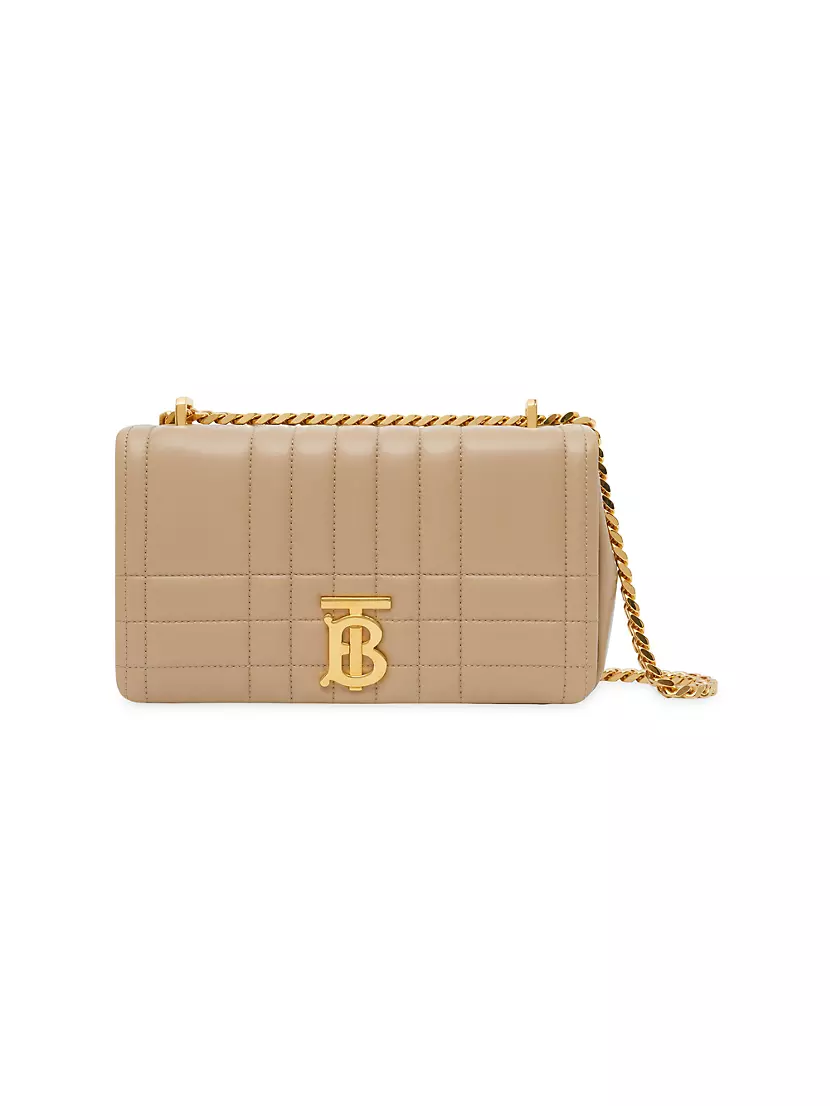 Burberry Beige Quilted Lola Card Holder
