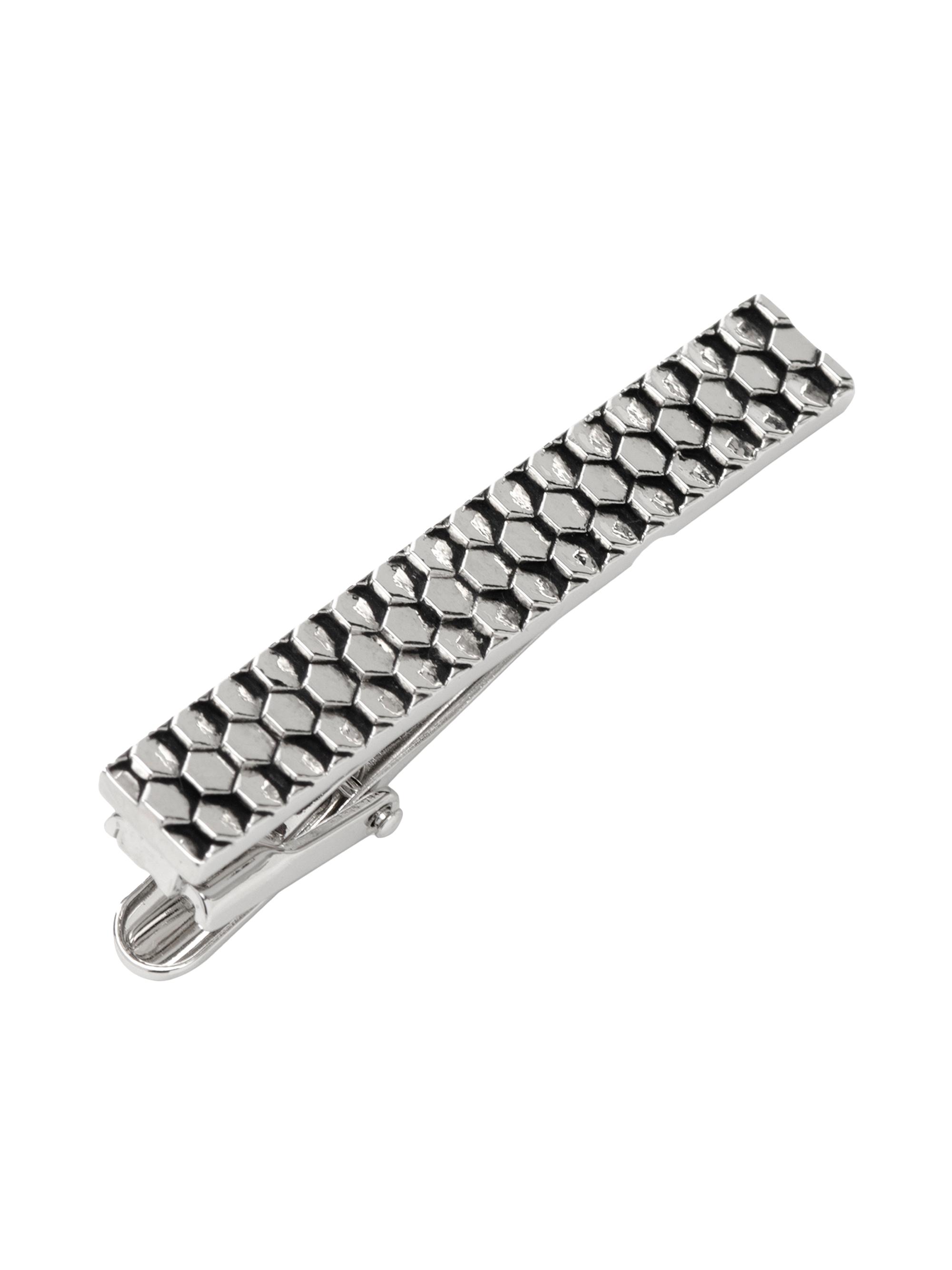 Cufflinks, Inc. Men's Ox & Bull Trading Co. Honeycomb Tie Clip - Silver