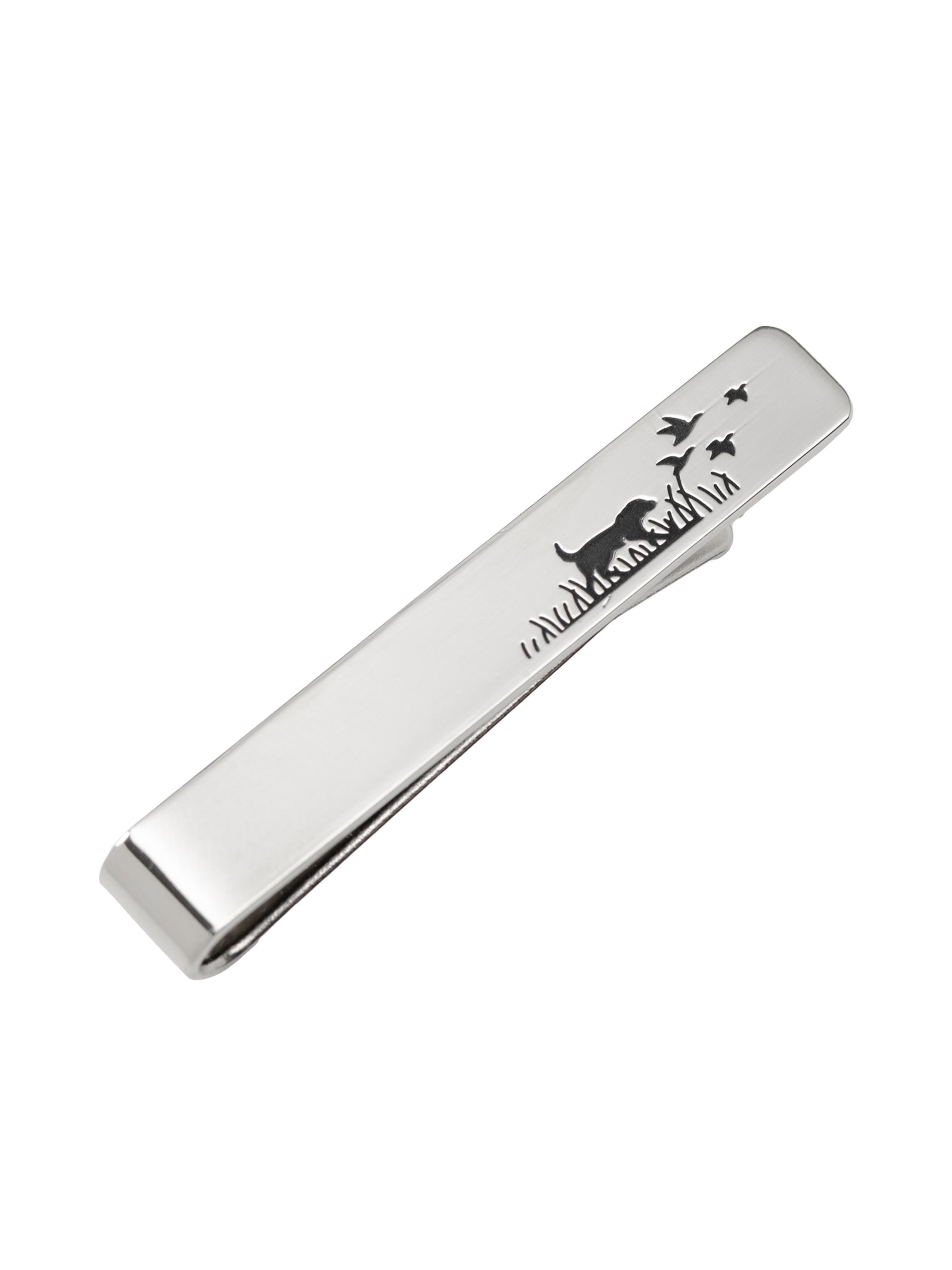 Cufflinks, Inc. Men's Hunting Dog Tie Bar - Silver