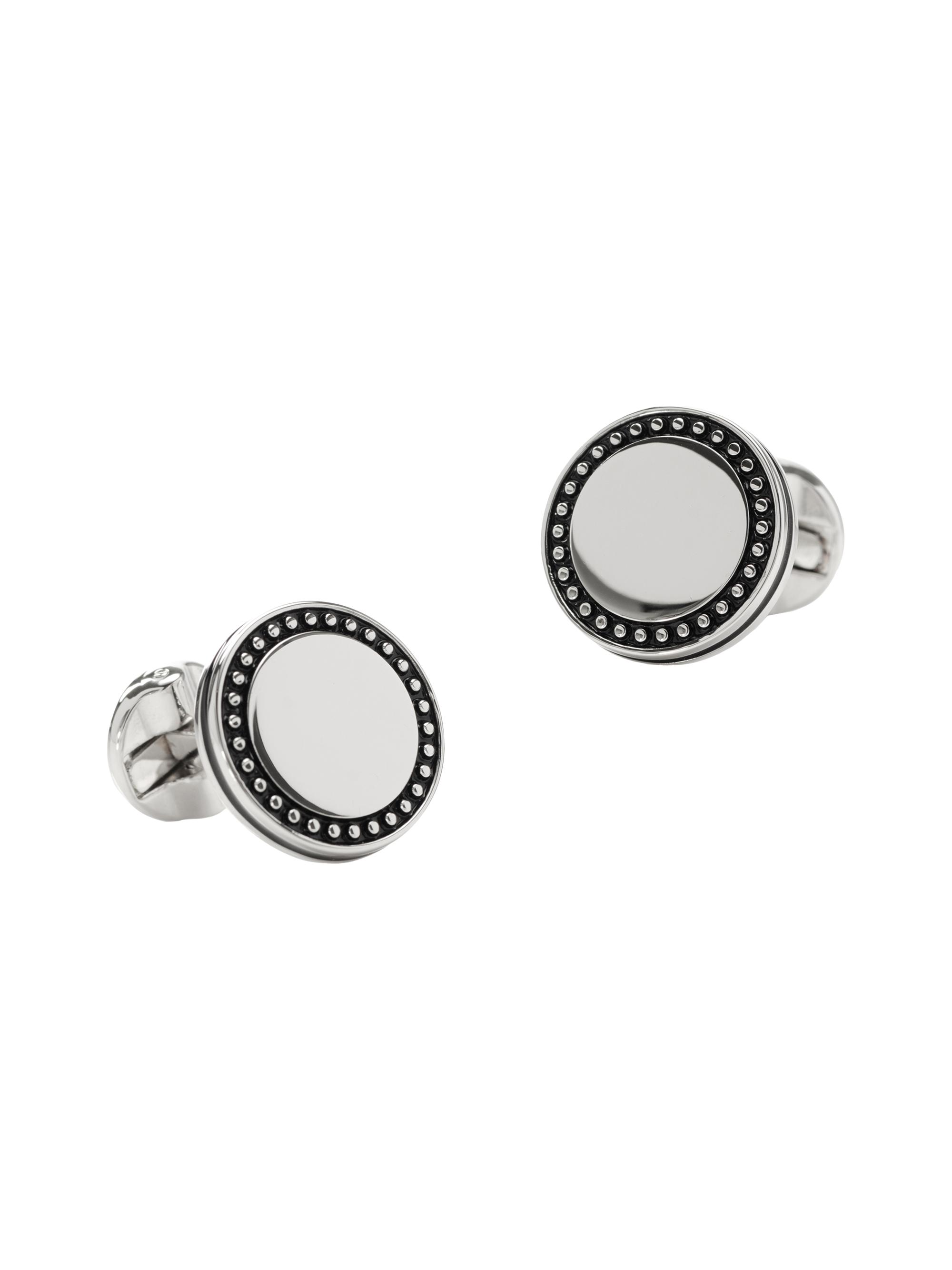Cufflinks, Inc. Men's Ox & Bull Trading Co. Studded Cufflinks - Silver