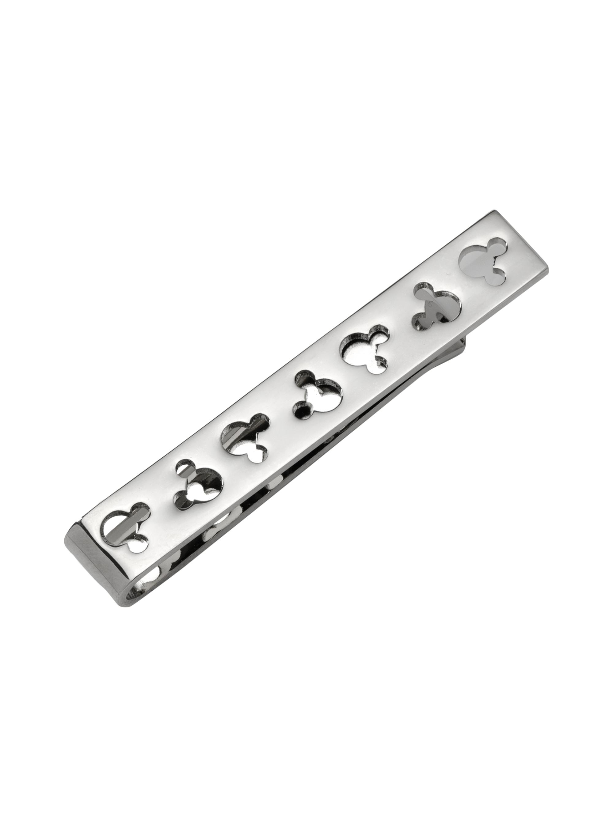 Cufflinks, Inc. Men's Disney Mickey Mouse Silhouette Tie Bar - Silver