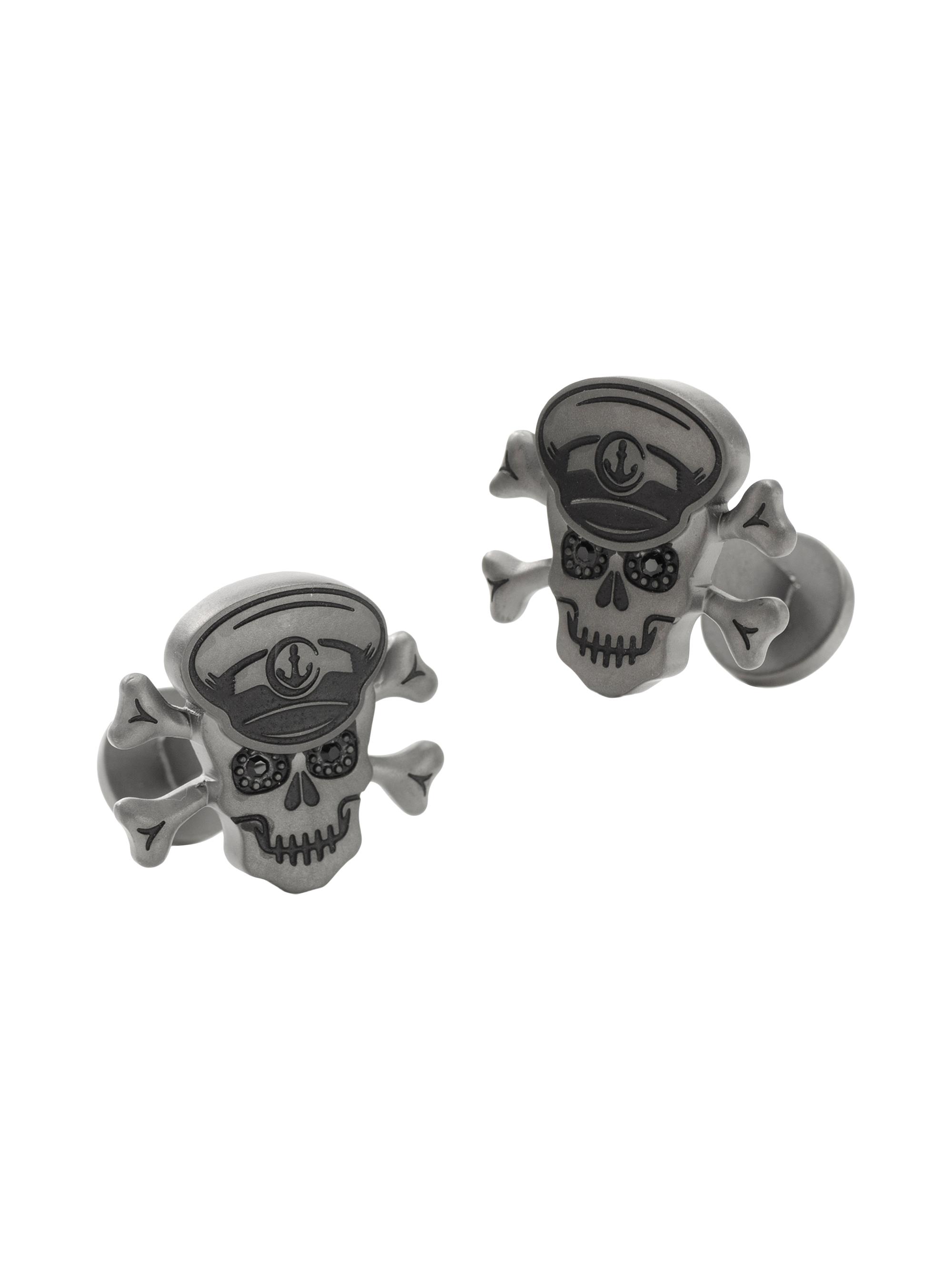 Cufflinks, Inc. Men's Ox & Bull Trading Co. Skull Cufflinks - Gunmetal