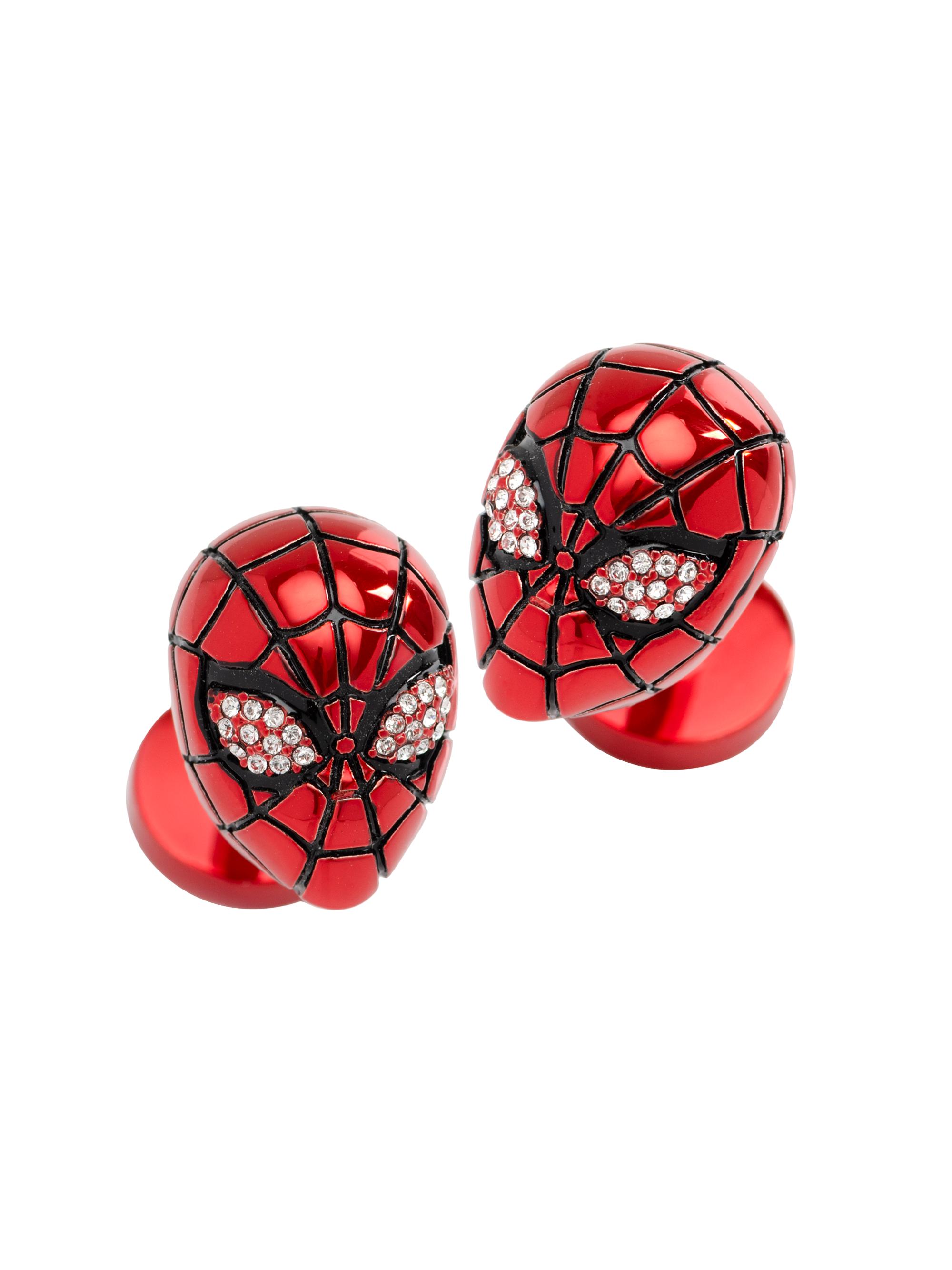 Cufflinks, Inc. Men's Marvel 3D Spider-Man Crystal Cufflinks - Red