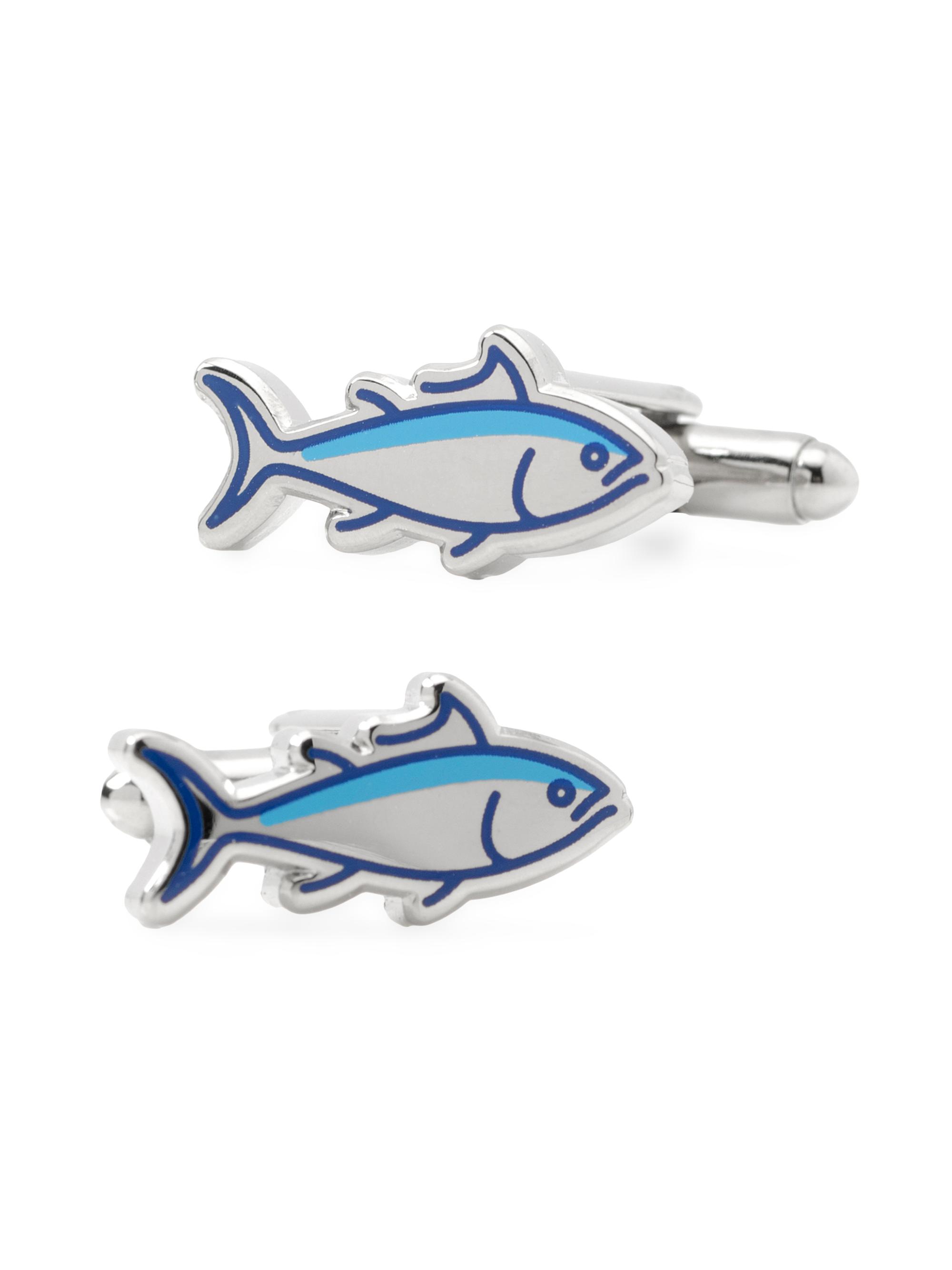 Cufflinks, Inc. Men's Fishin'Good Catch Cufflinks - Silver