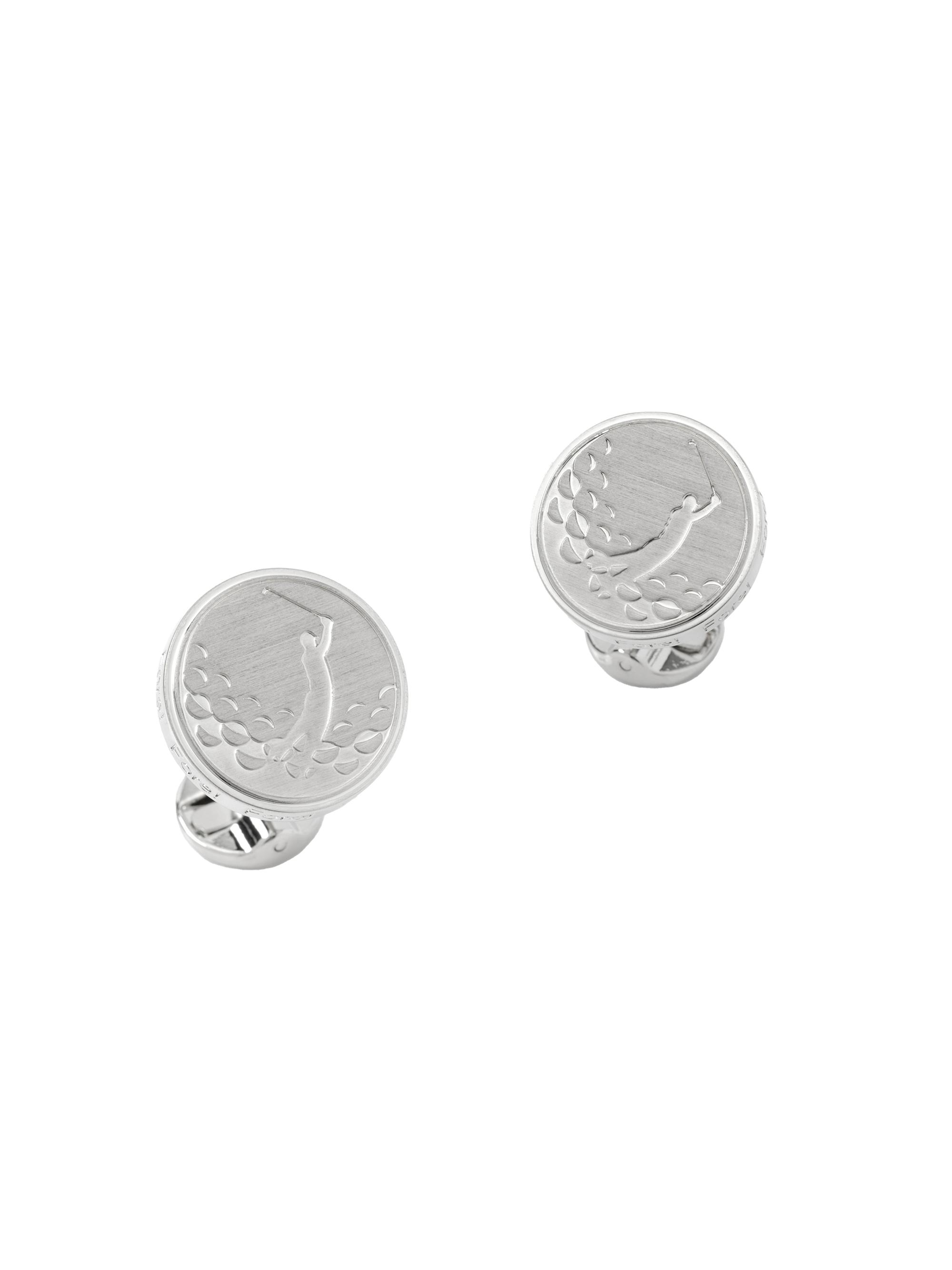 Cufflinks, Inc. Men's Ox And Bull Trading Co. Golf Fore! Cufflinks - Silver