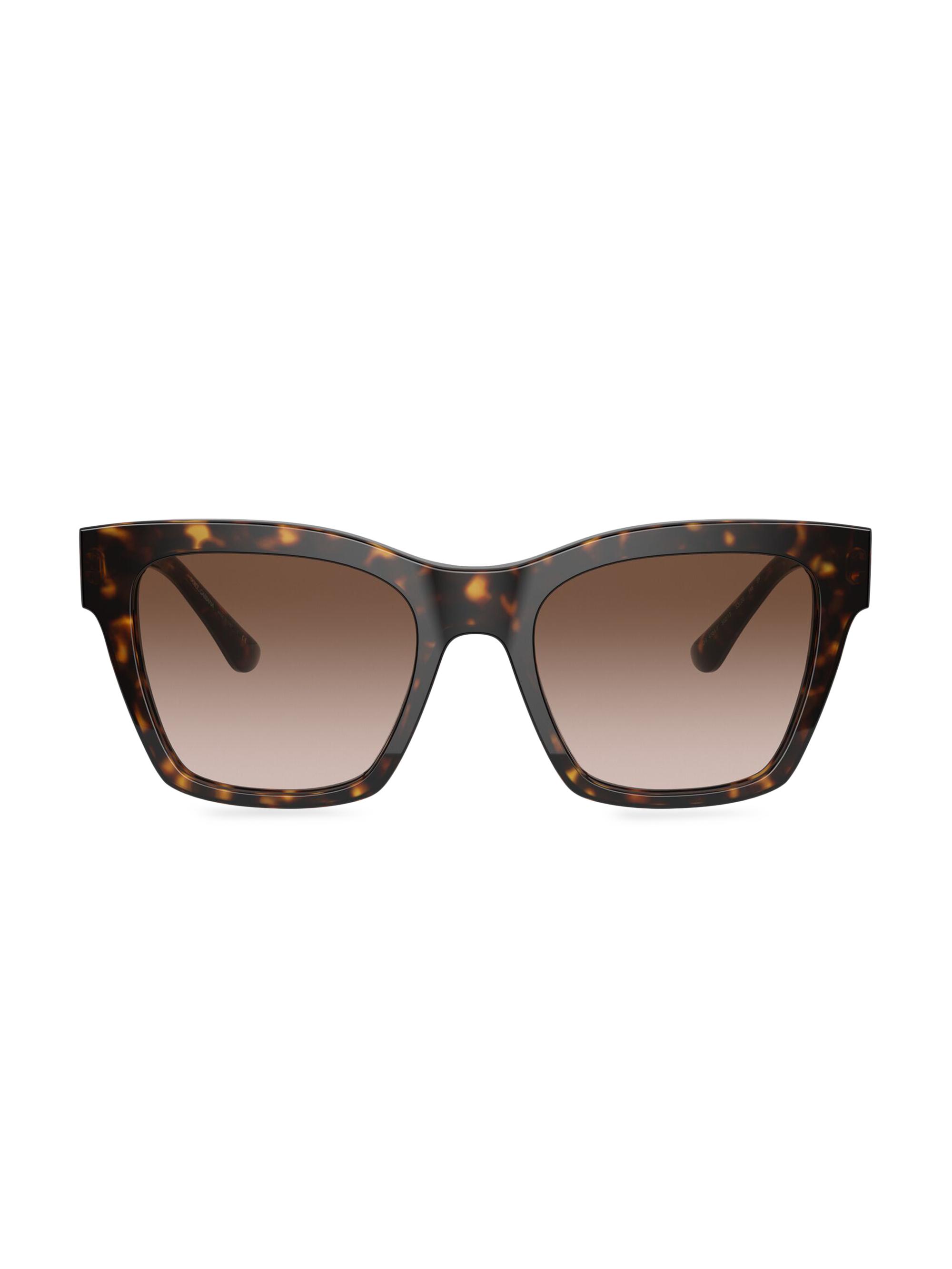 Dolce & Gabbana Women's 56MM Sqaure Sunglasses - Dark Grey Black