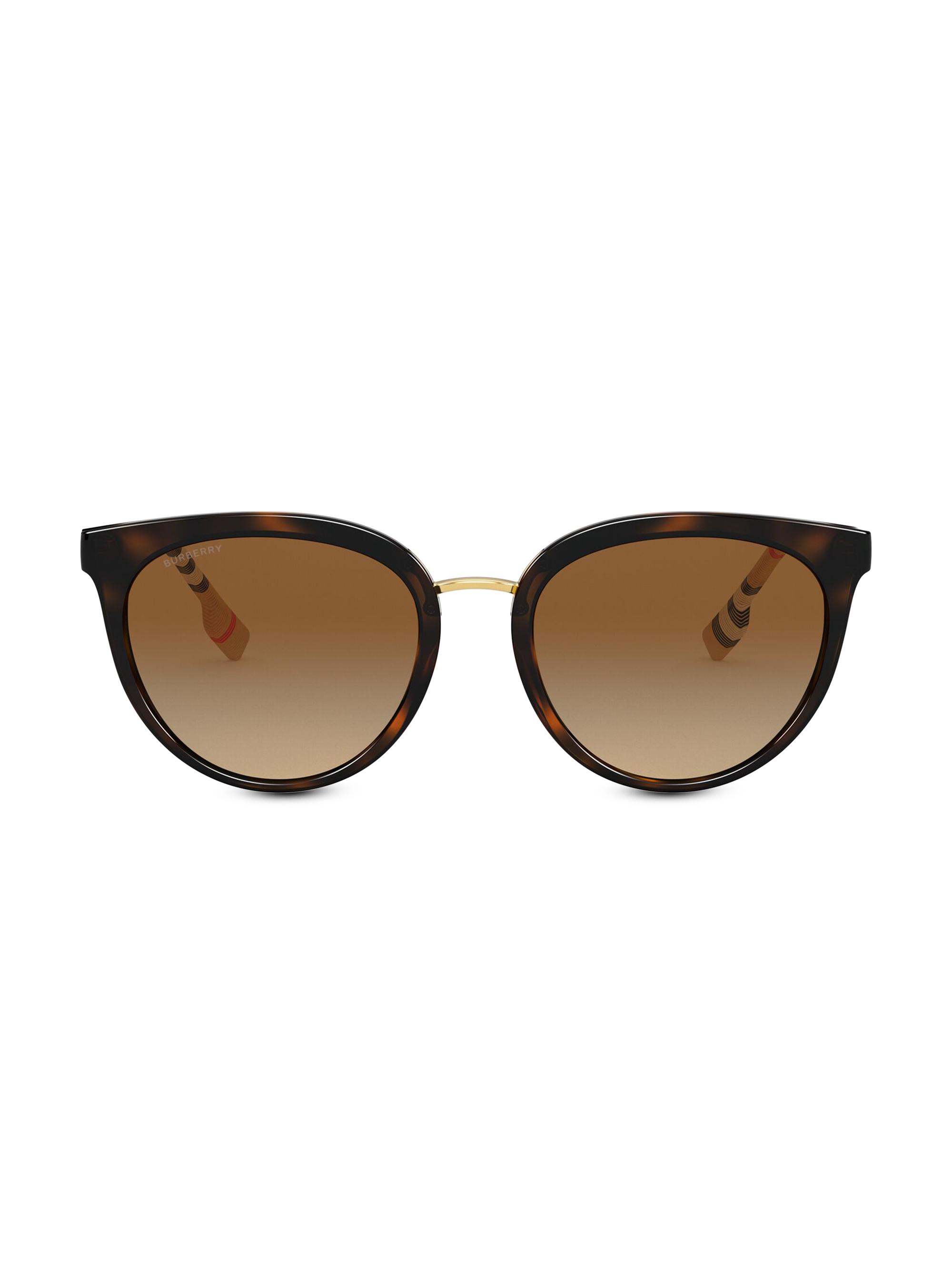Burberry Women's 54MM Butterfly Sunglasses - Brown Havana