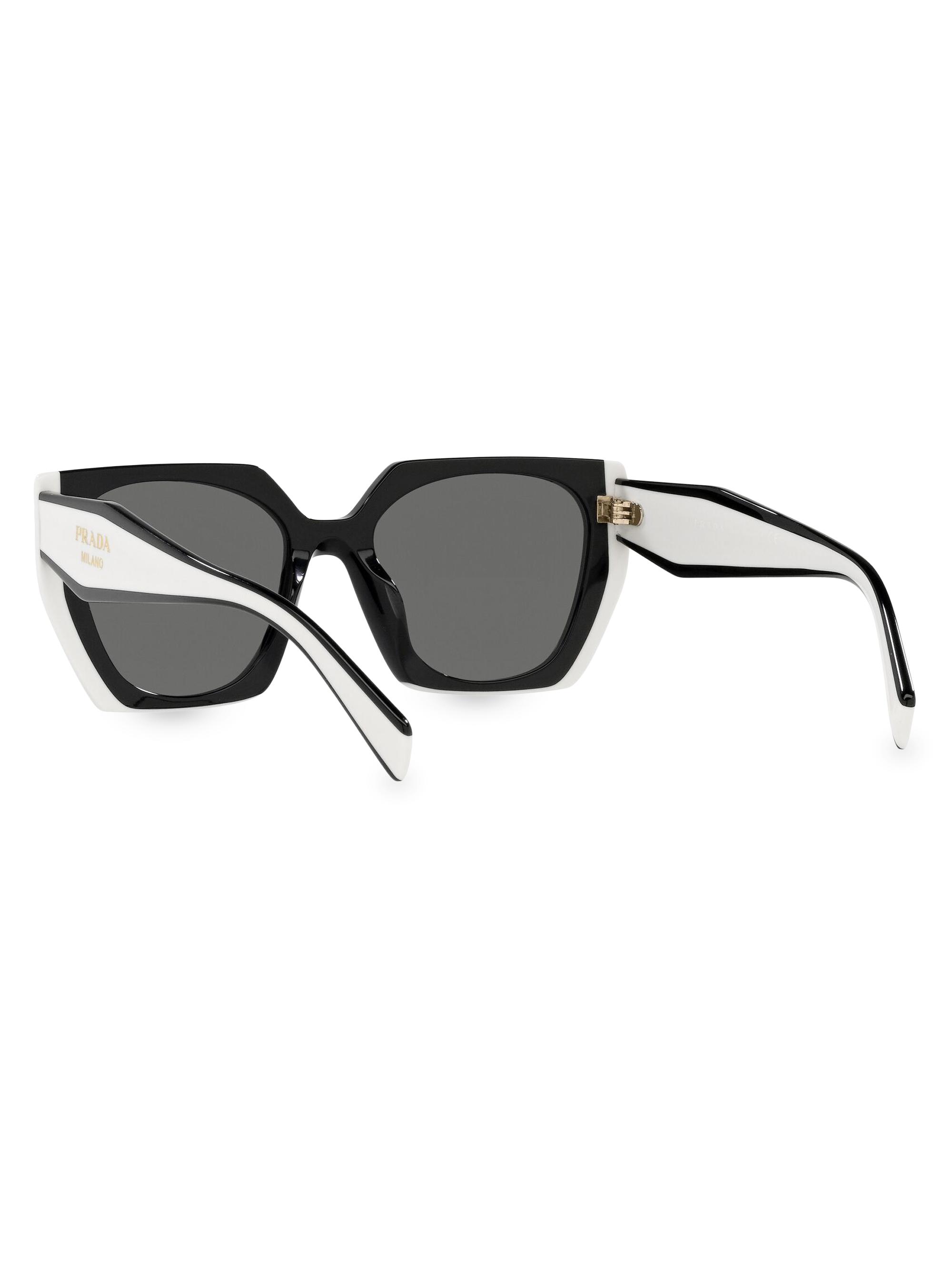 Prada 55MM Low Bridge Fit Cat Eye Sunglasses | Saks Fifth Avenue display picture 3