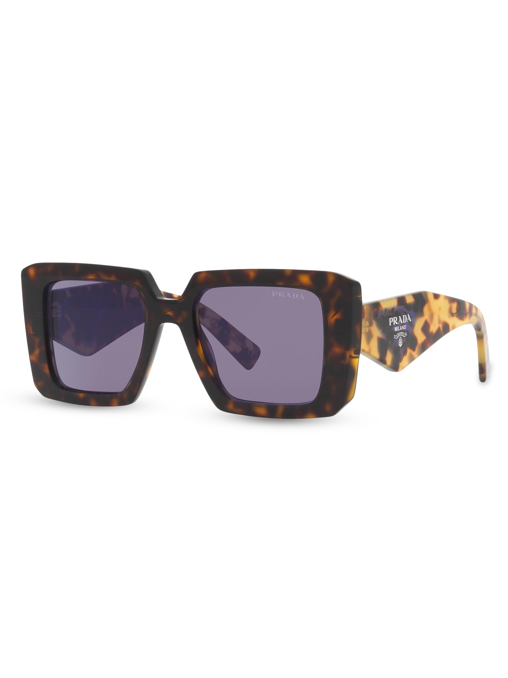Prada Women's 51MM Square Sunglasses - Tortoise