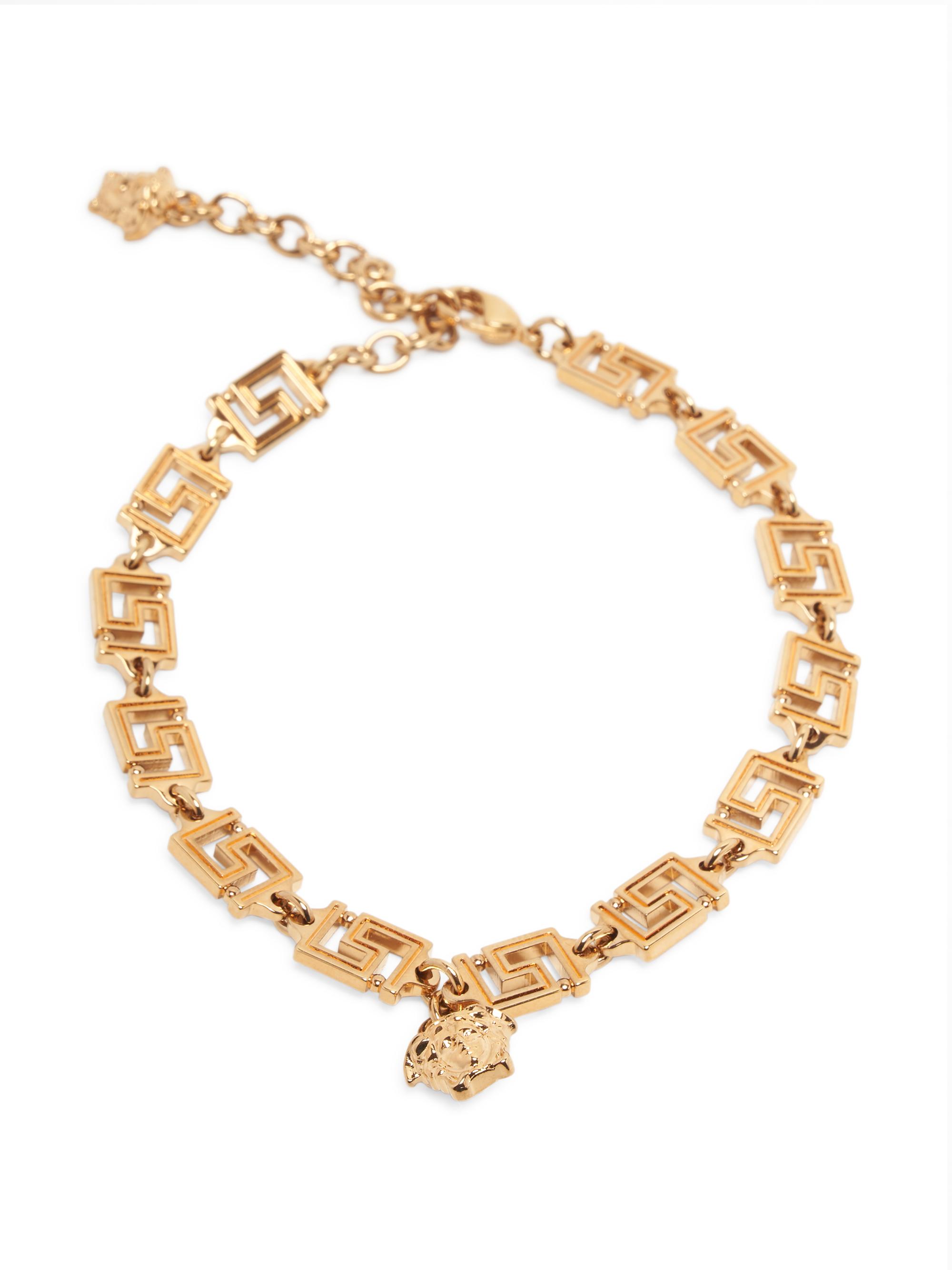 Versace Men's Greca Goldtone Chain Bracelet -  Gold