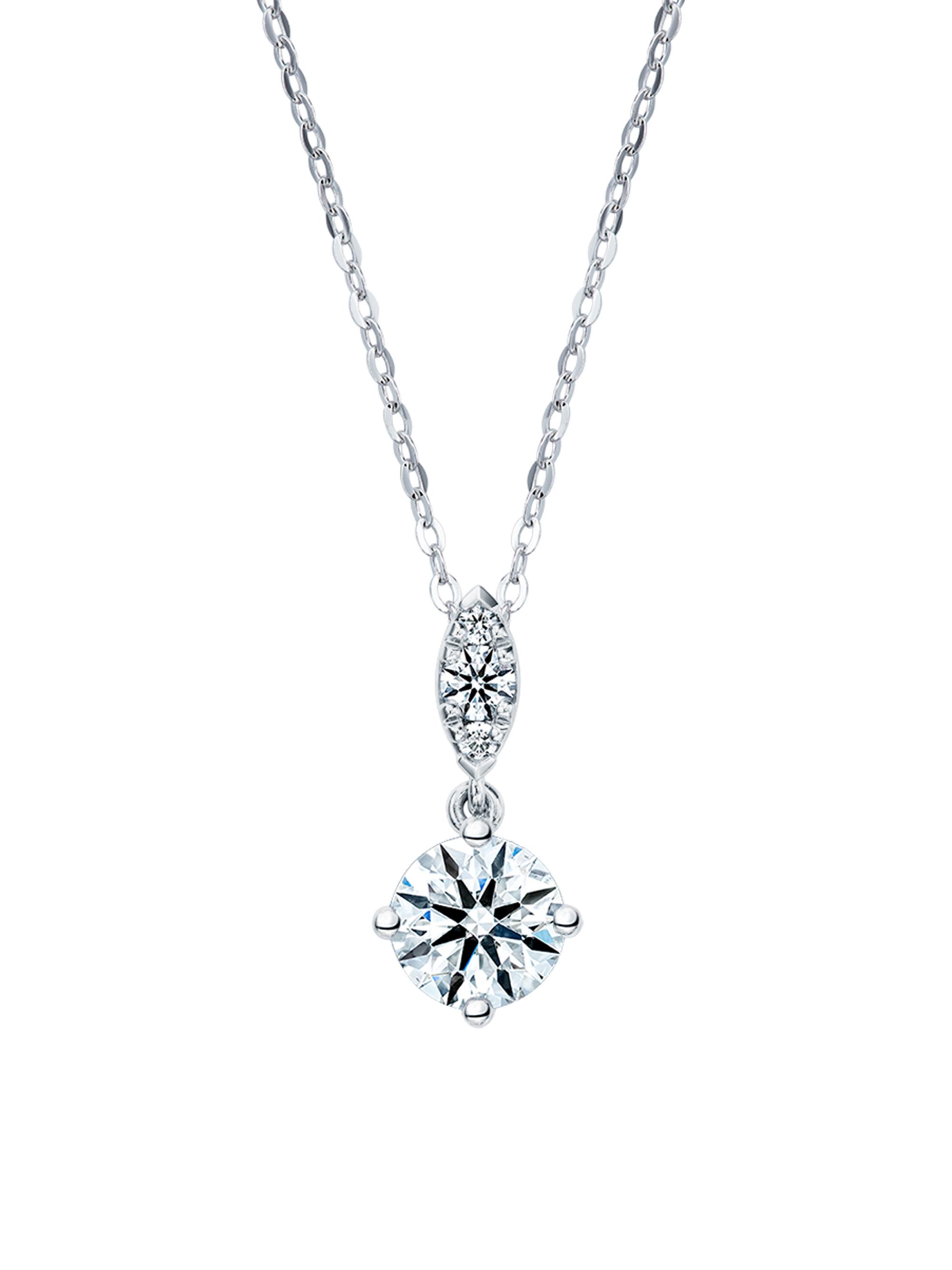 Hearts On Fire Women's Aerial 18K White Gold & 0.37 TCW Diamond Petite Drop Pendant Necklace