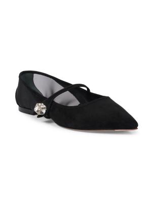 10mm Gommettine Leather Ballerina Flats