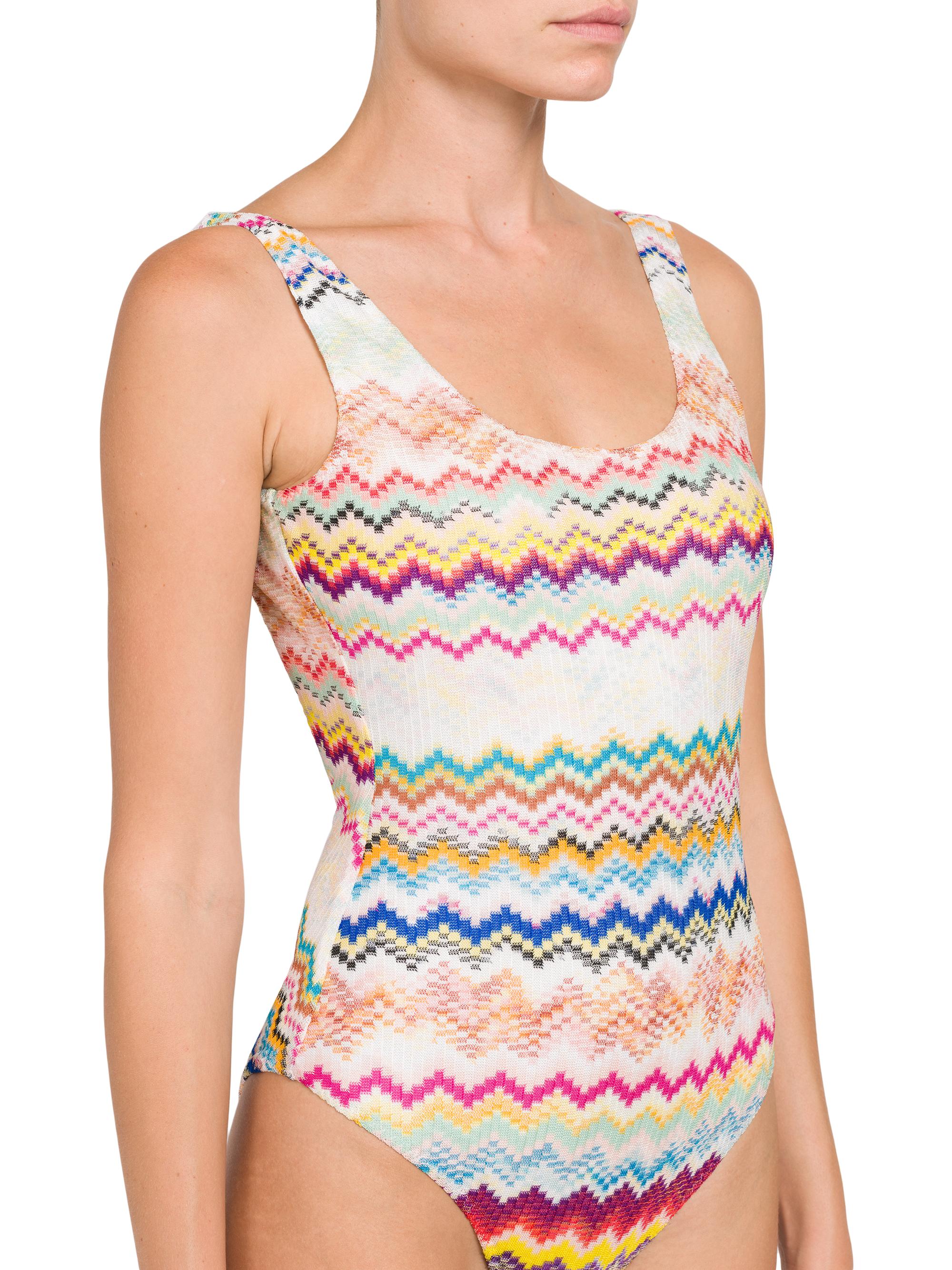 Shop Missoni Chevron One-Piece Swimsuit | Saks Fifth Avenue