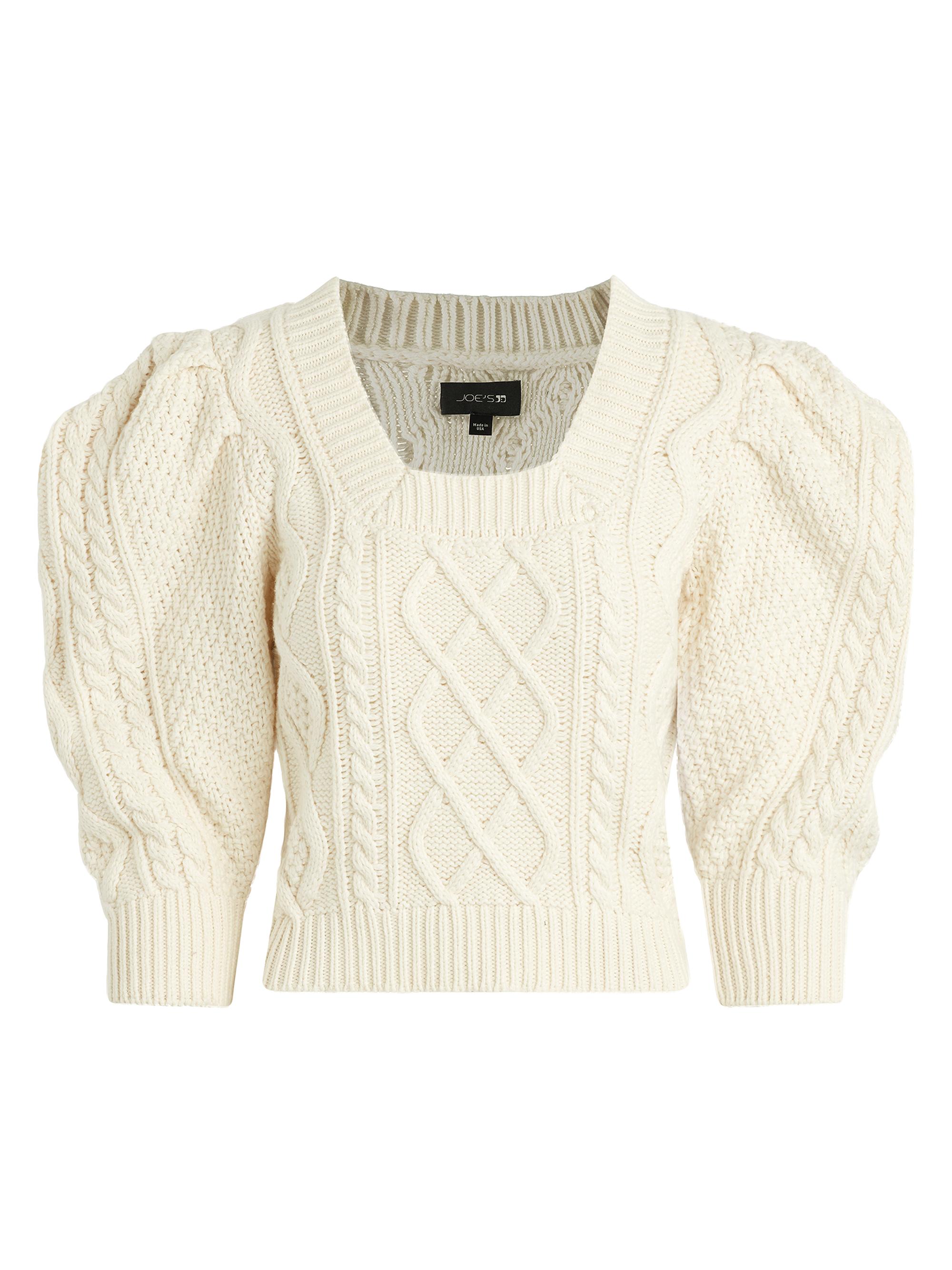 Joe's Jeans Women's Ara Cable-Knit Pullover Sweater - Off White