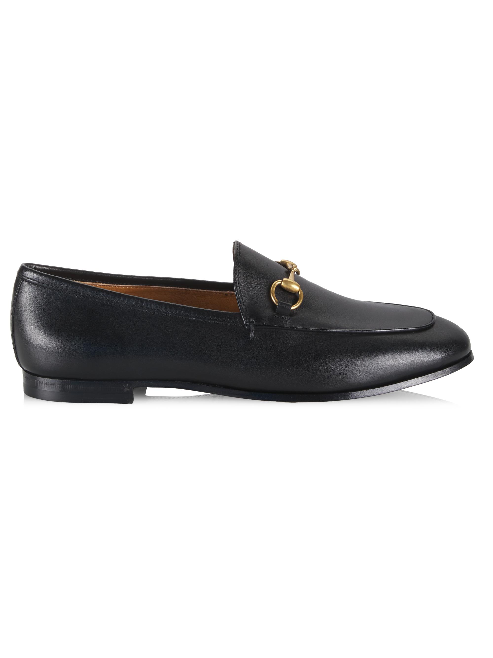 Gucci Women's Jordaan Leather Loafers - Nero