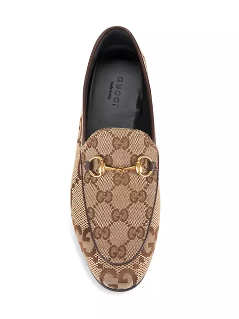 Brown Leather Gucci Jordaan Loafer