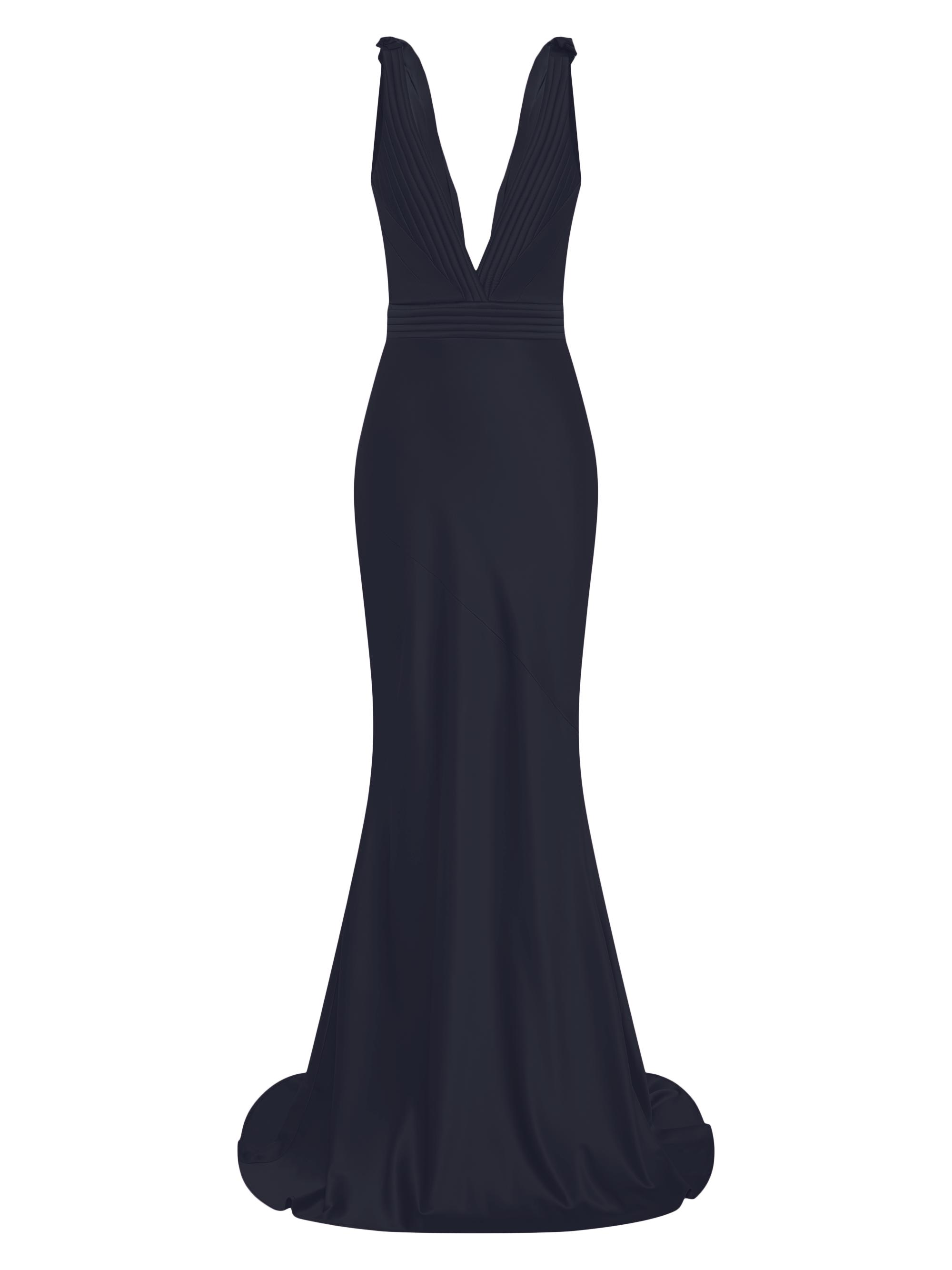 Zhivago Women's Signature Beloved Sleeveless Satin Gown - Black