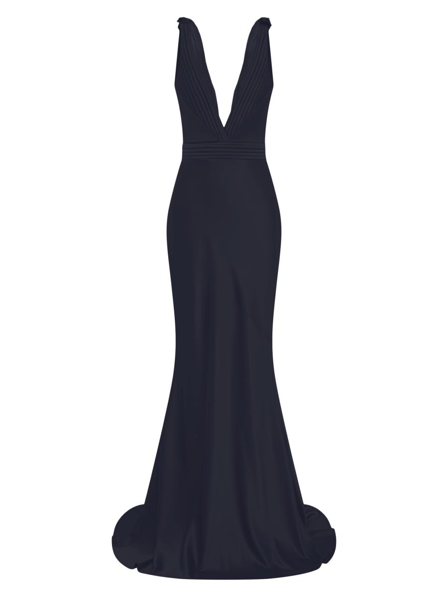 Zhivago Women's Signature Beloved Sleeveless Satin Gown In Black