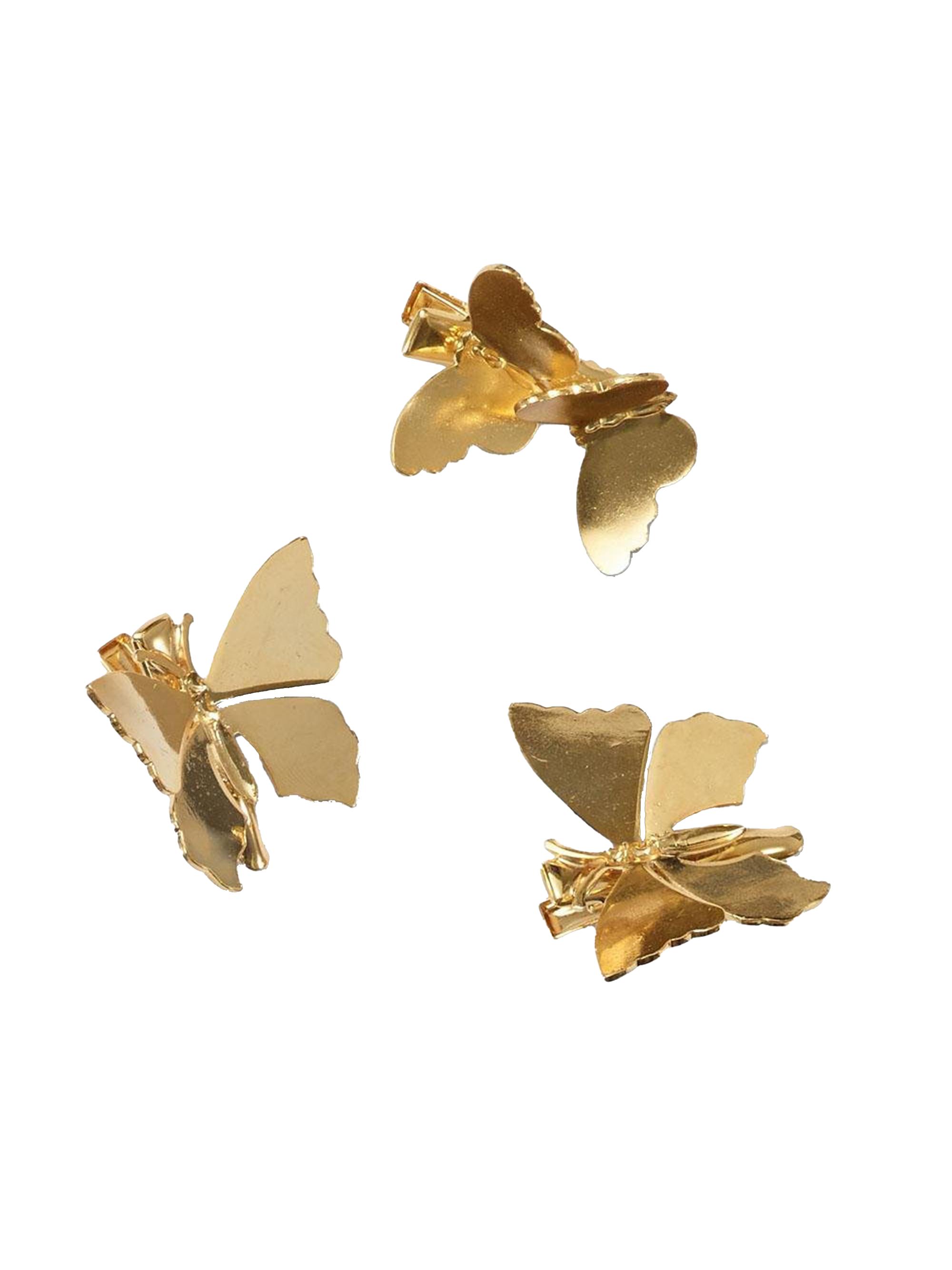 Lelet NY Women's 3-Piece Allegra Butterfly Clip Set - Gold