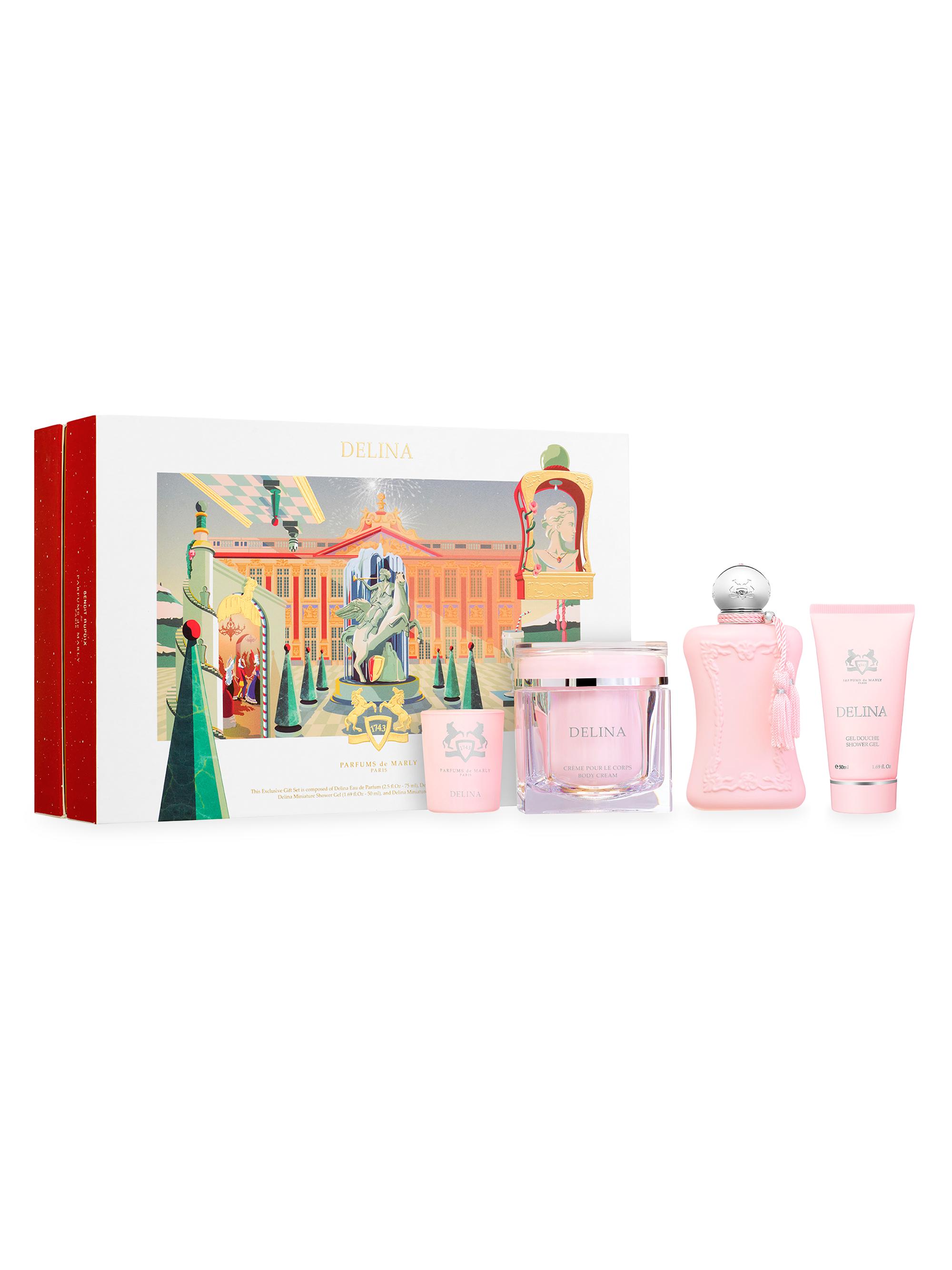 Parfums de Marly Women's Festive Delina 4-Piece Fragrance Set