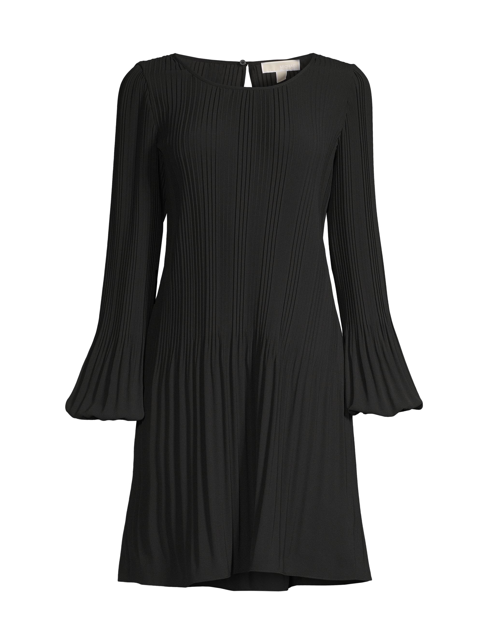 MICHAEL Michael Kors Release Pleated Sateen Minidress | Saks Fifth Avenue