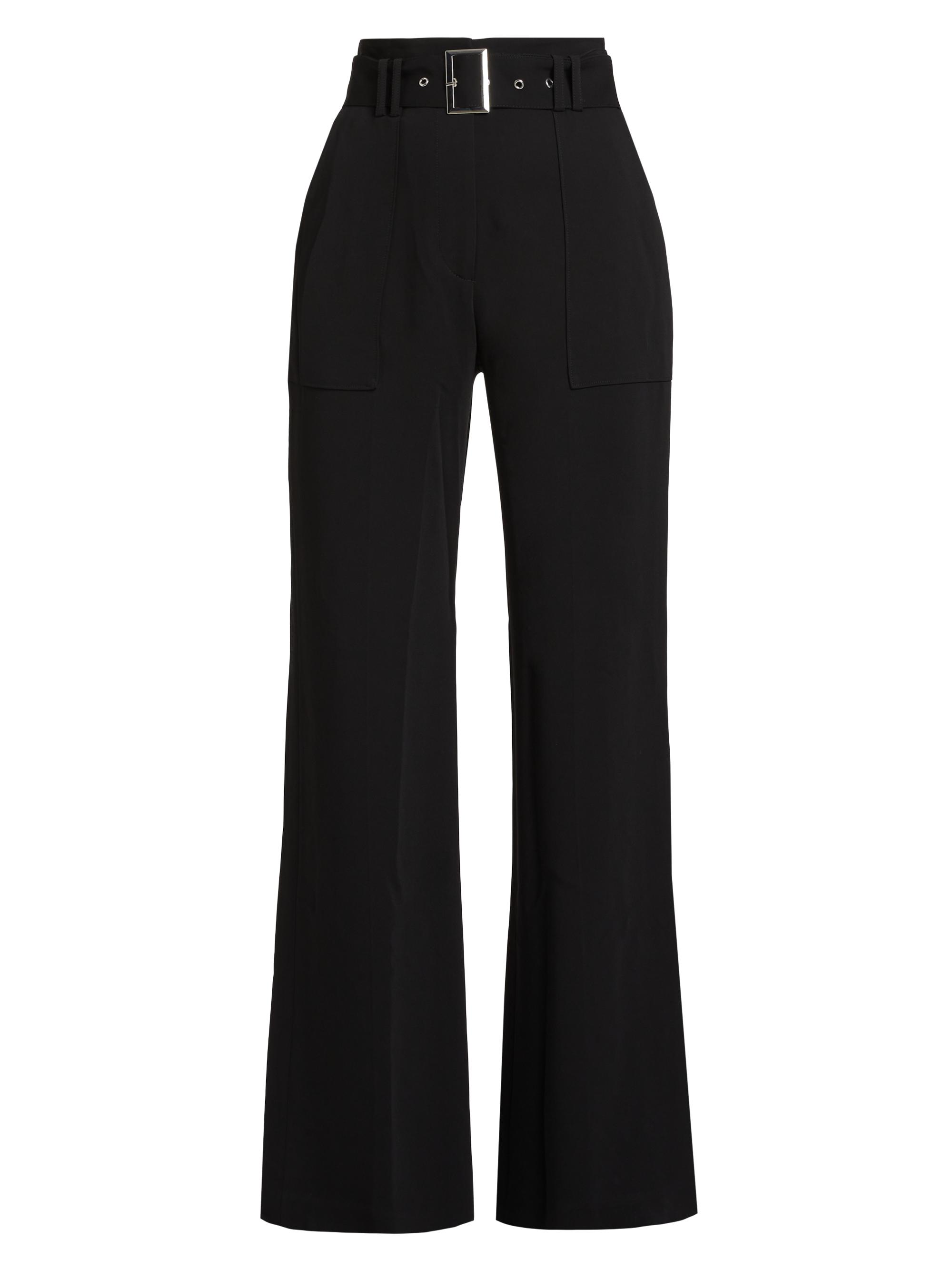 Elie Tahari Women's Belted Wide-Leg Trousers - Noir