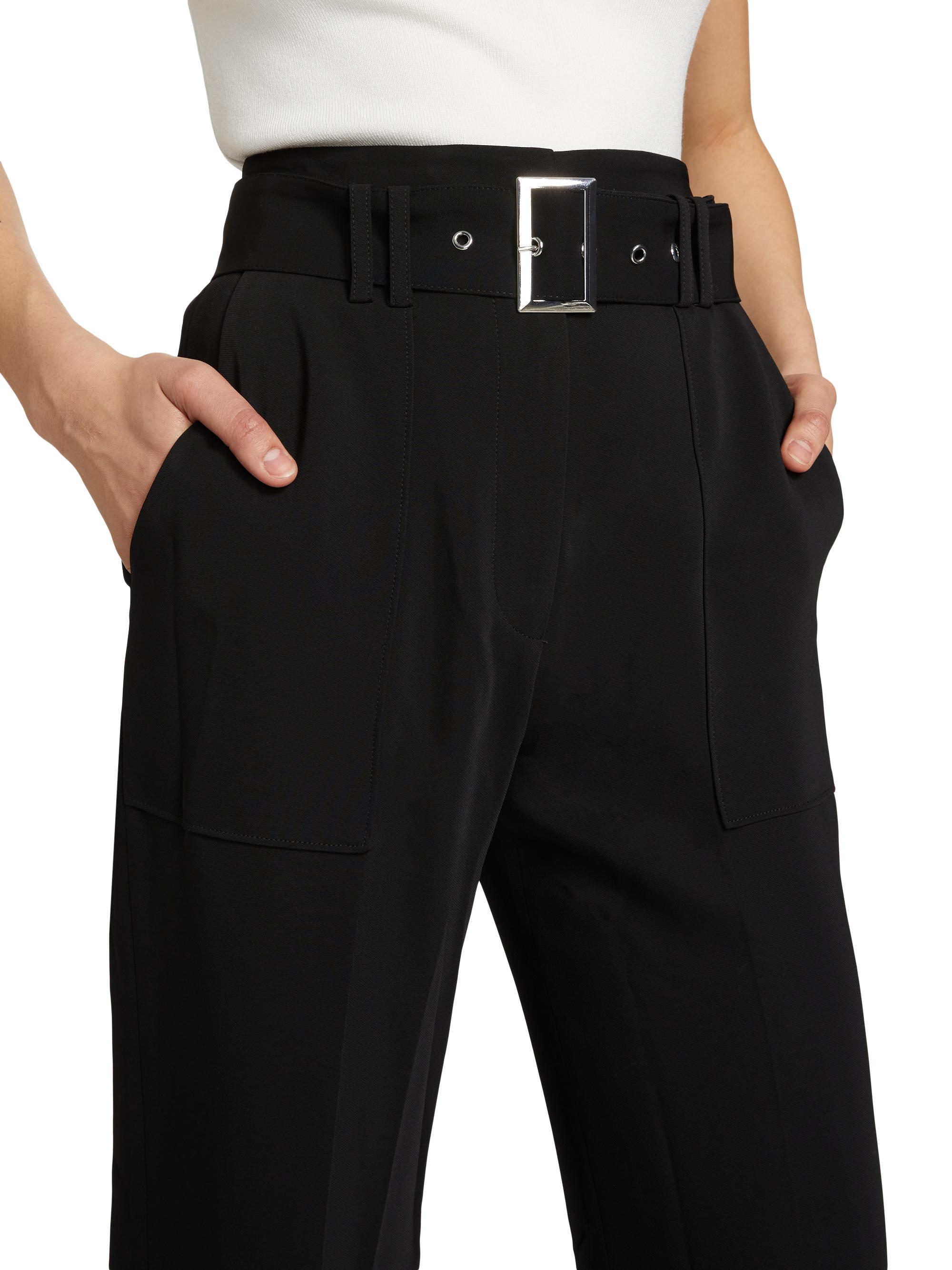 Elie Tahari Belted Wide-Leg Trousers | Saks Fifth Avenue