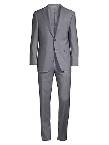 Siena Plaid Classic-Fit Wool Suit