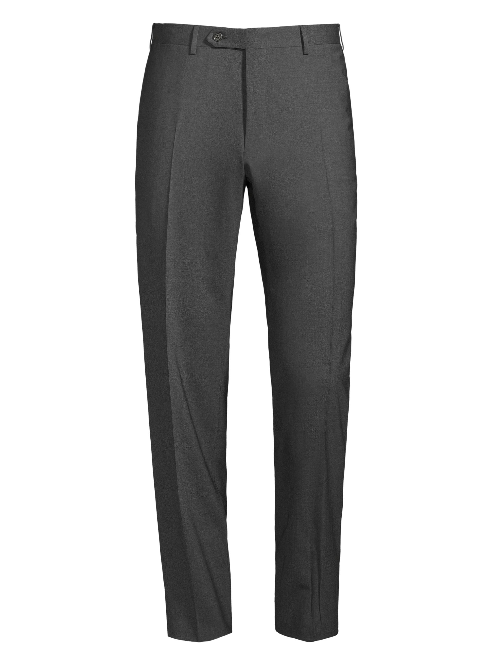 Canali Men's Stretch-Wool Trousers - Charcoal