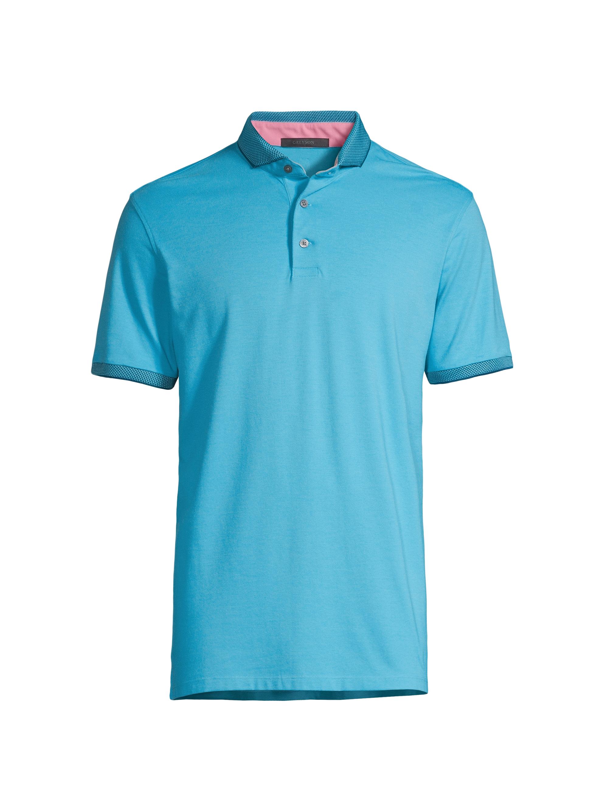 Greyson Stretch Cotton-Blend Short-Sleeve Polo Shirt | Saks Fifth Avenue