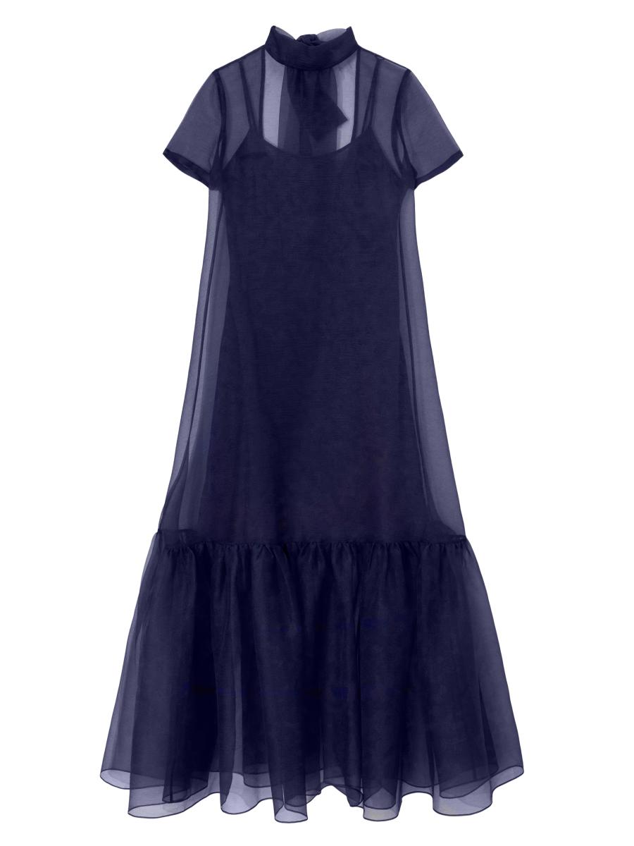 staud calluna sheer over slip dress Staud Calluna Maxi Dress