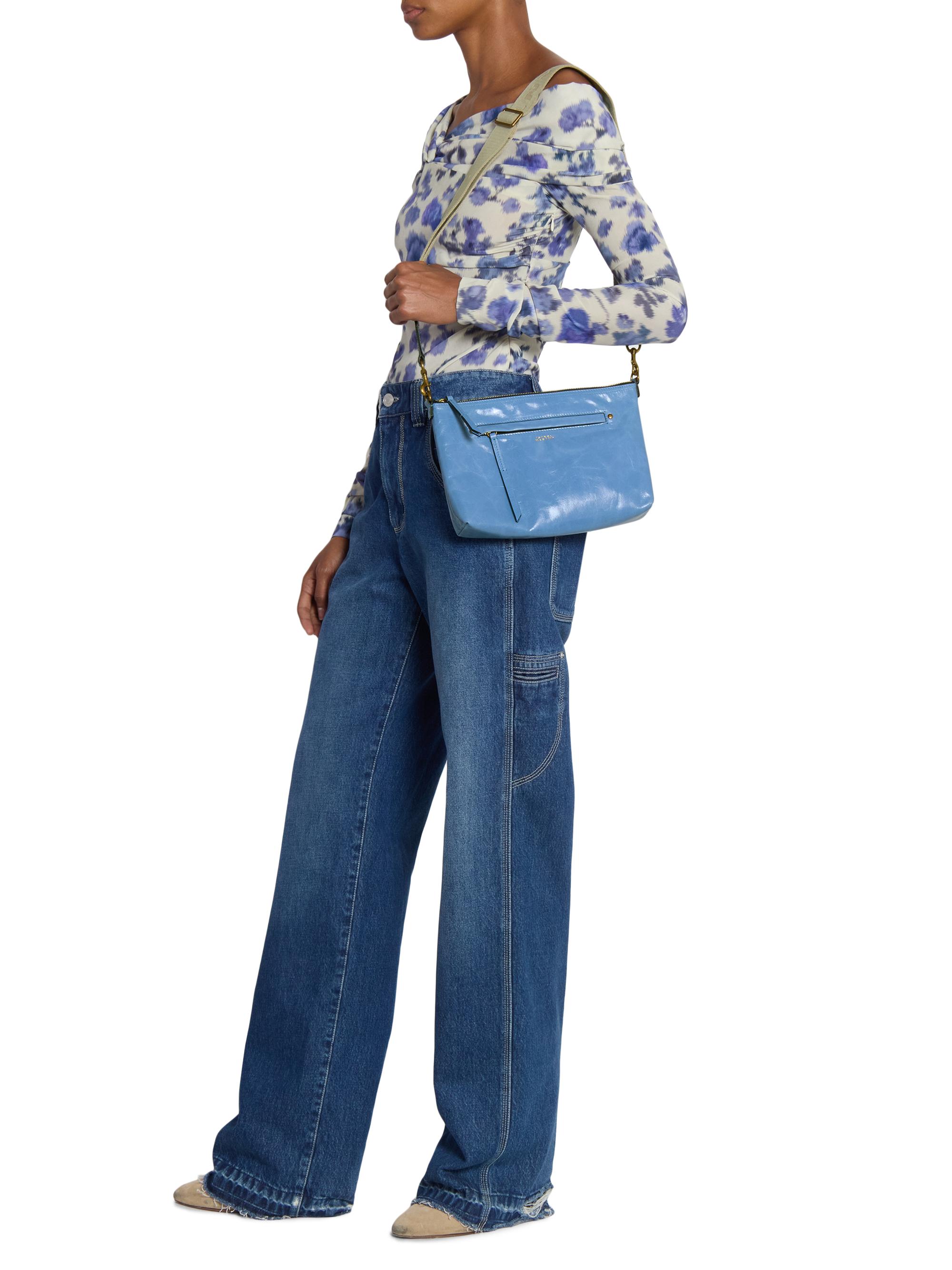 Isabel Marant Nessah Leather Crossbody Bag | Saks Fifth Avenue