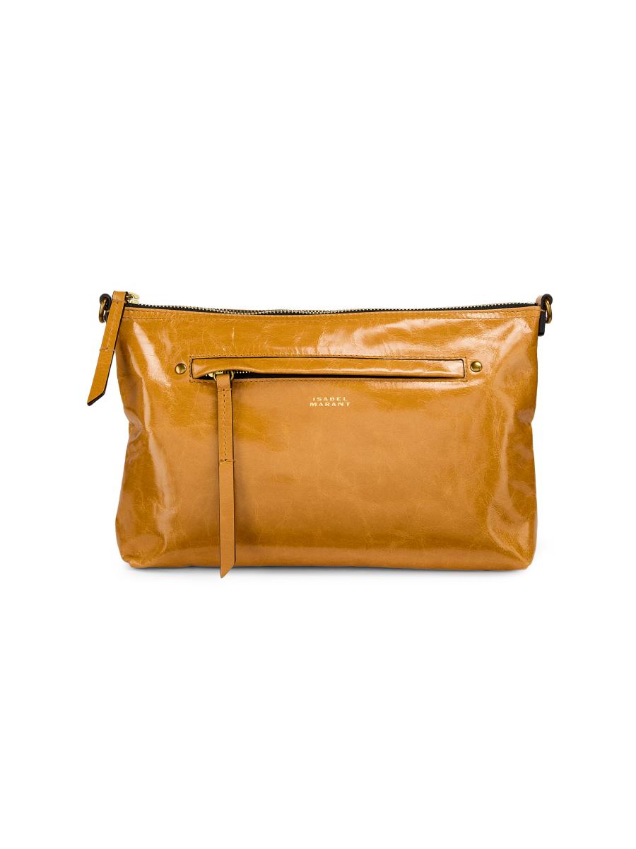 Isabel Marant Women's Nessah Leather Crossbody Bag In Brown