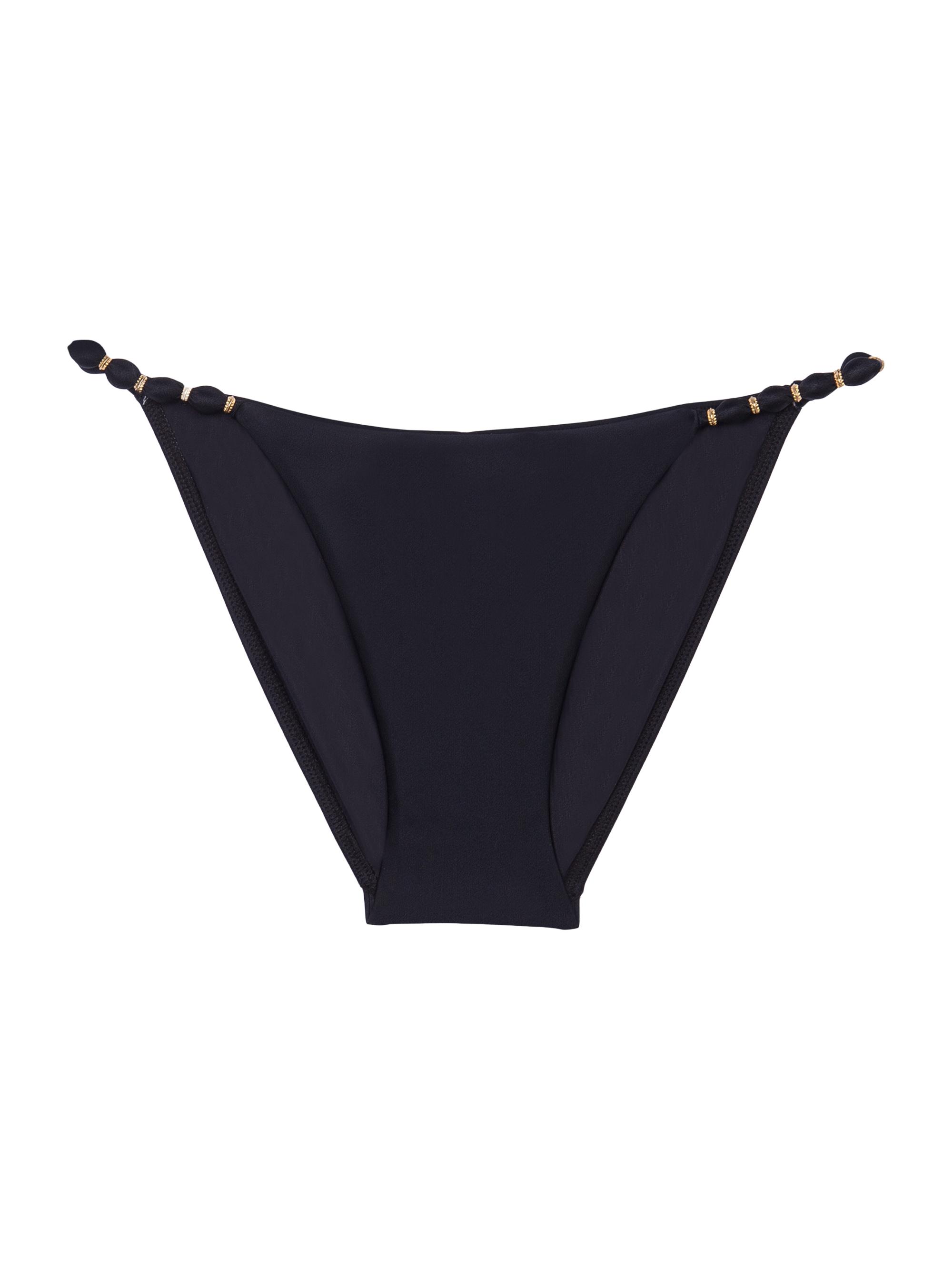 ViX by Paula Hermanny Women's Beaded String Bikini Bottom - Black