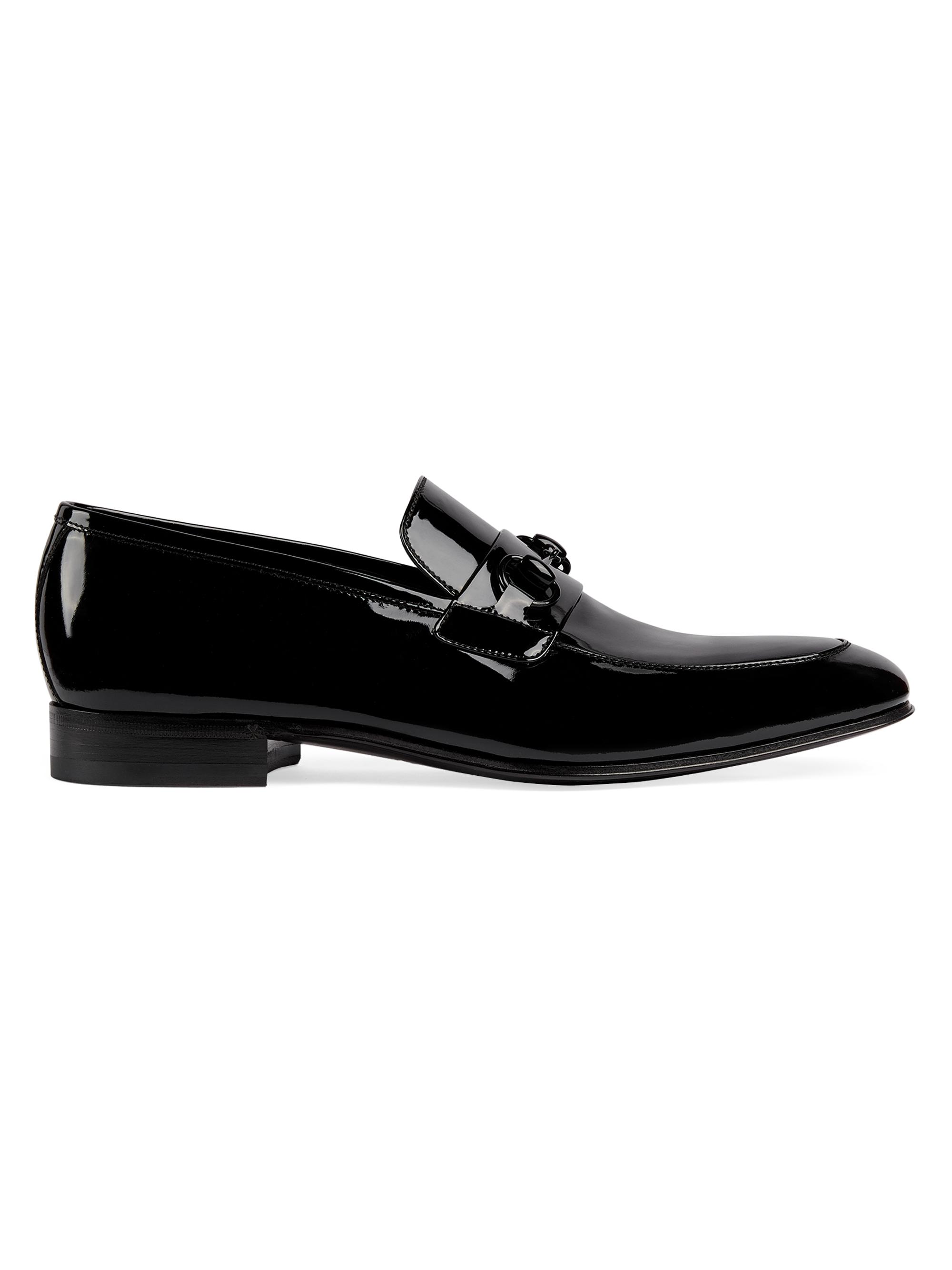 FERRAGAMO Seattle Gancini Bit Leather Loafers | Saks Fifth