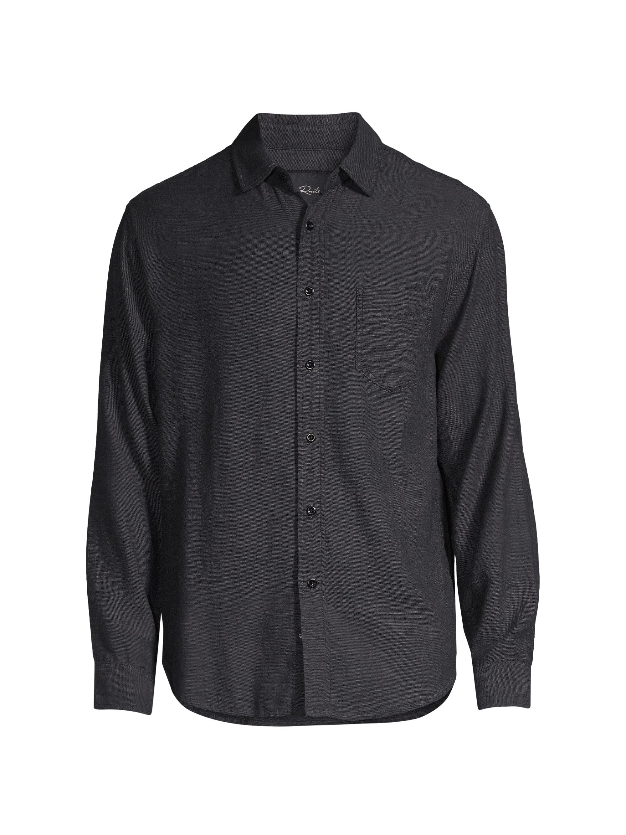 Rails Men's Wyatt Chambray Shirt - Black Chambray