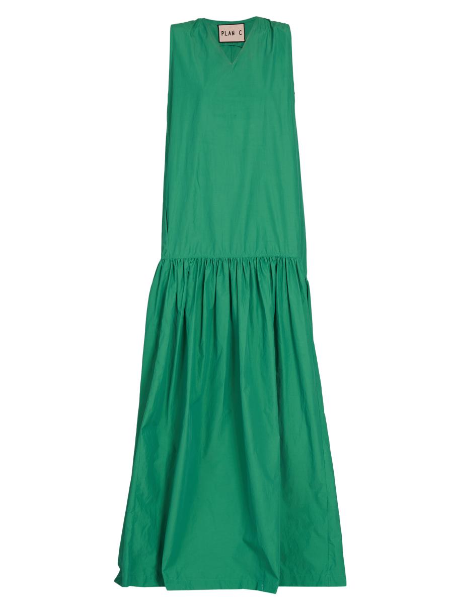 Sleeveless Cotton Maxi Dress