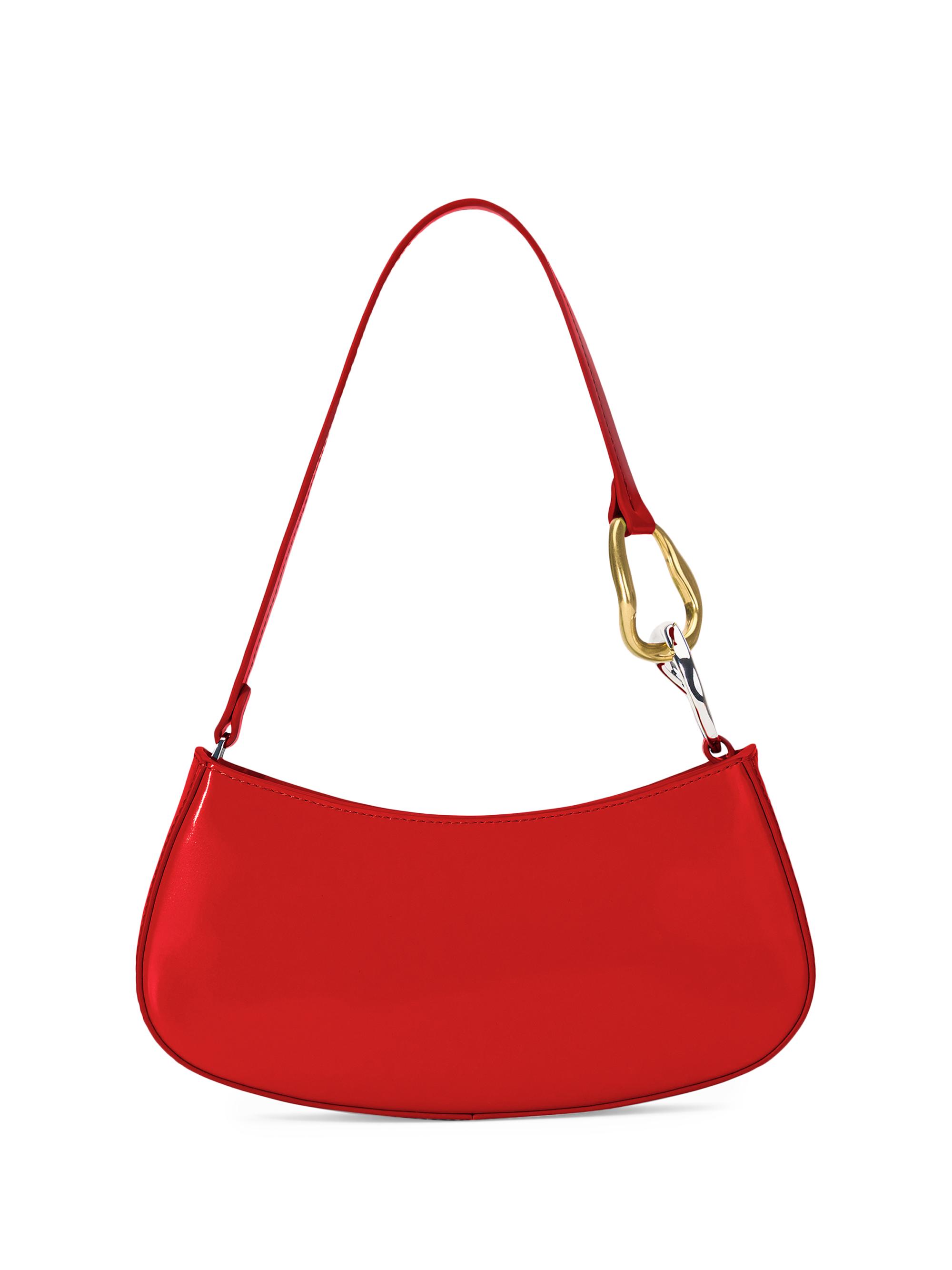 Staud Women's Ollie Leather Shoulder Bag - Cherry