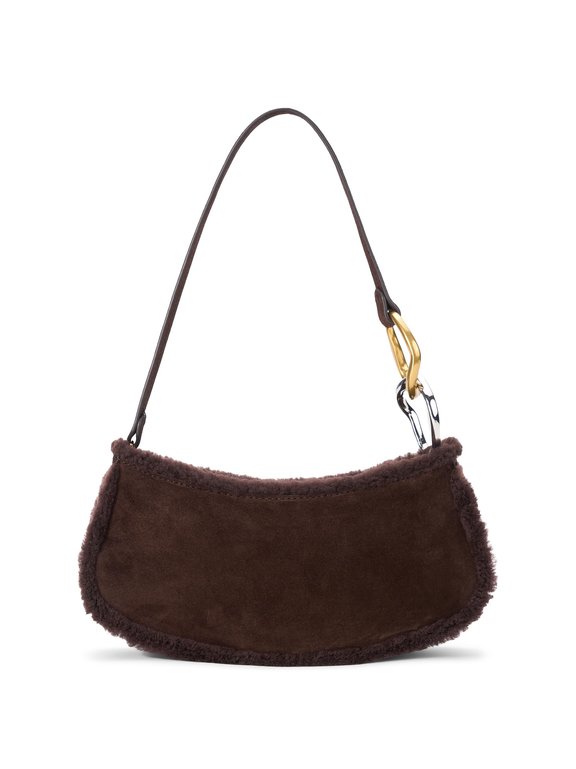 Staud Women's Ollie Leather Shoulder Bag - Espresso | Thumbnail 5