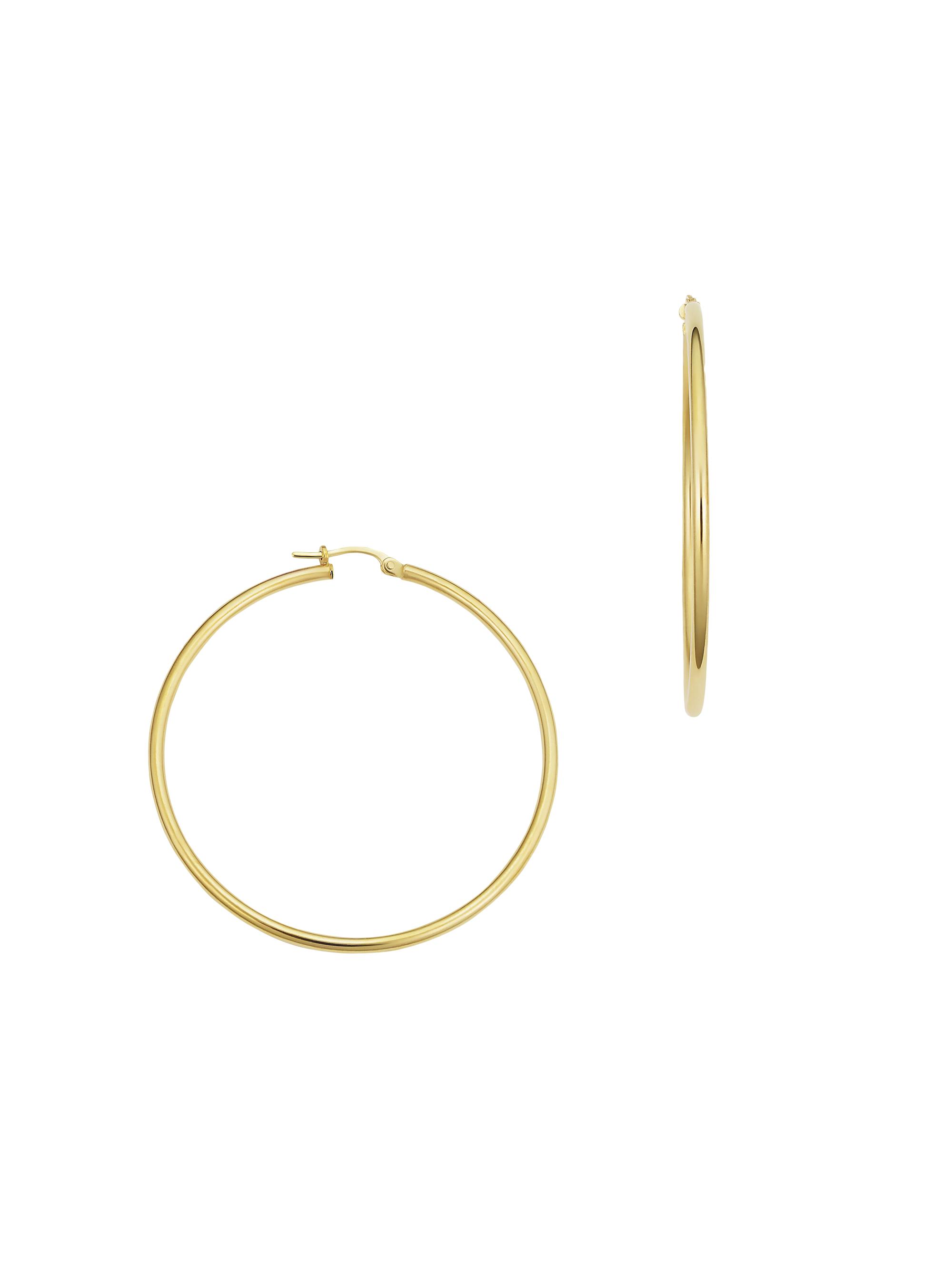 Oradina Women's 14K Yellow Solid Gold Everything  Hoops - Yellow Gold