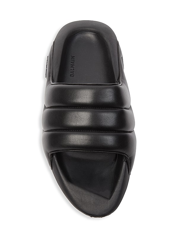 Shop Balmain B-It Quilted Leather Slides | Saks Fifth Avenue Shop Balmain B-It Quilted Leather Slides | Saks Fifth Avenue
