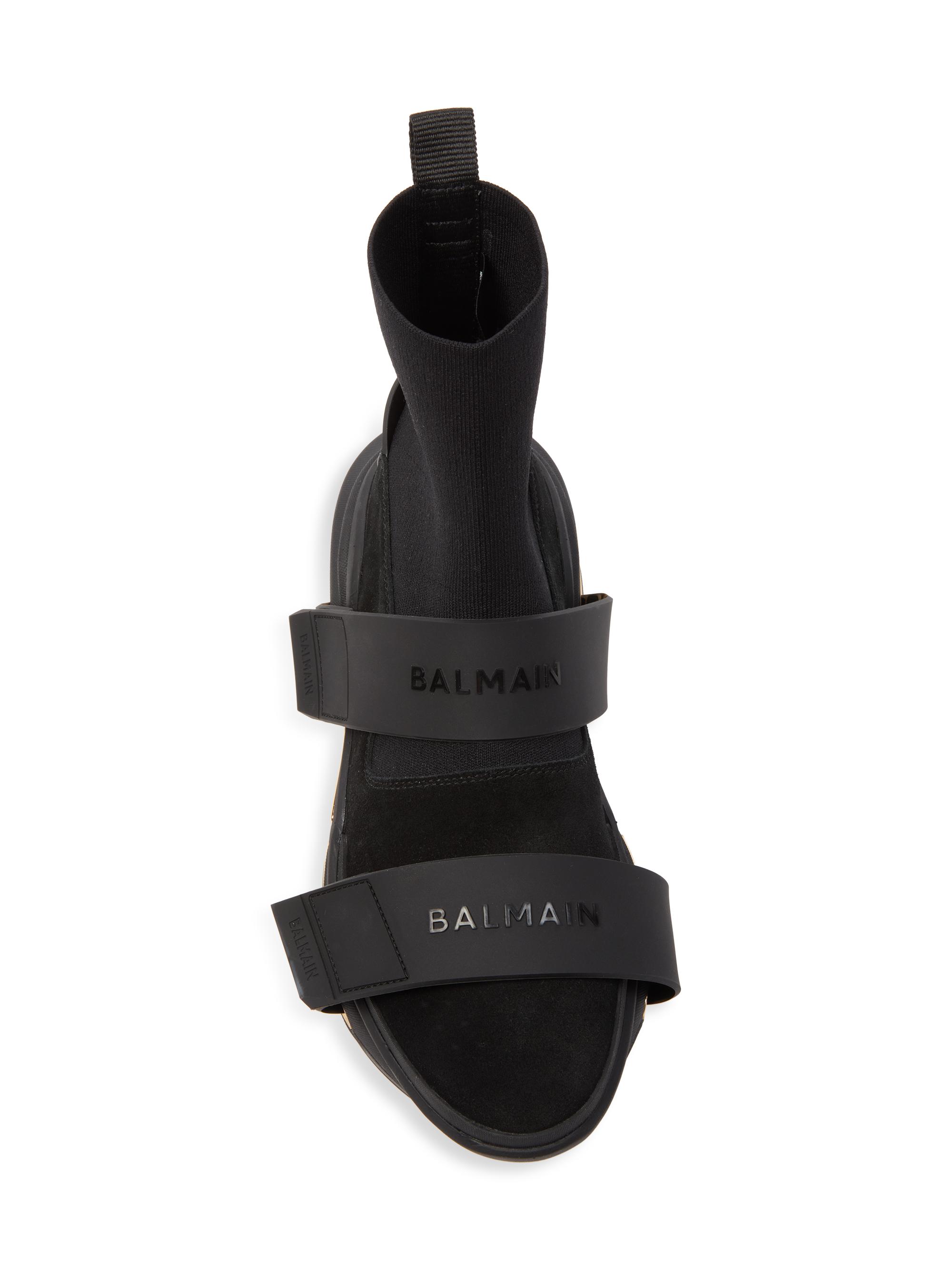 バルマンBALMAINスニーカーB-Bold High- Buy Balmain B-Bold High 'Monogram - Black Gold' - AN1VJ684TKMM 0PA