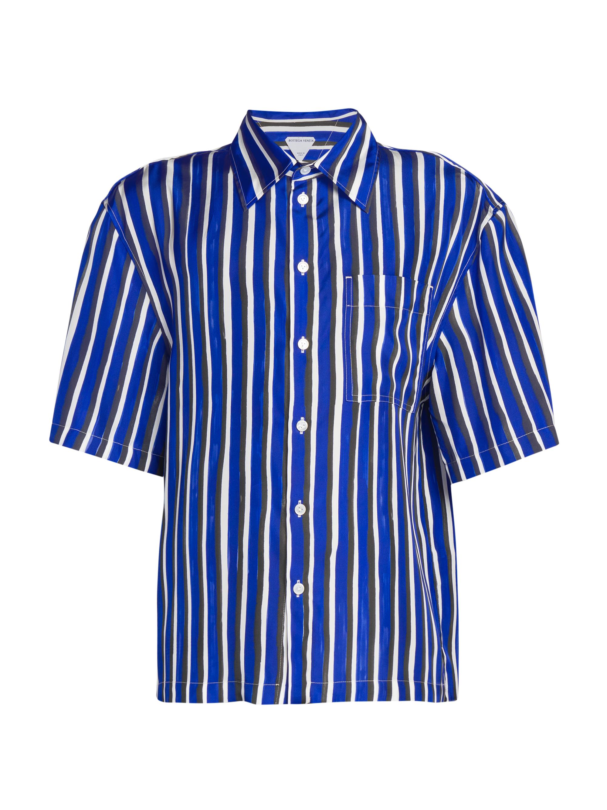 Bottega Veneta Compact button-up cotton shirt - Blue