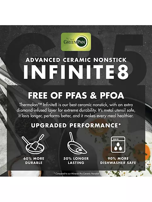GreenPan GP5 Infinite8 Healthy Ceramic Nonstick 14-Piece Cookware