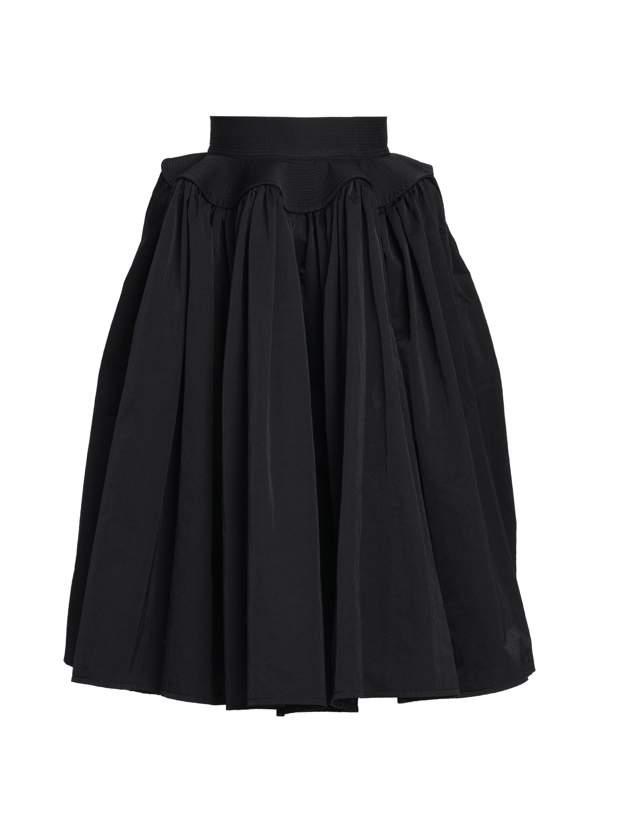 Bottega Veneta Women's Pleated Flared Midi-Skirt - Black