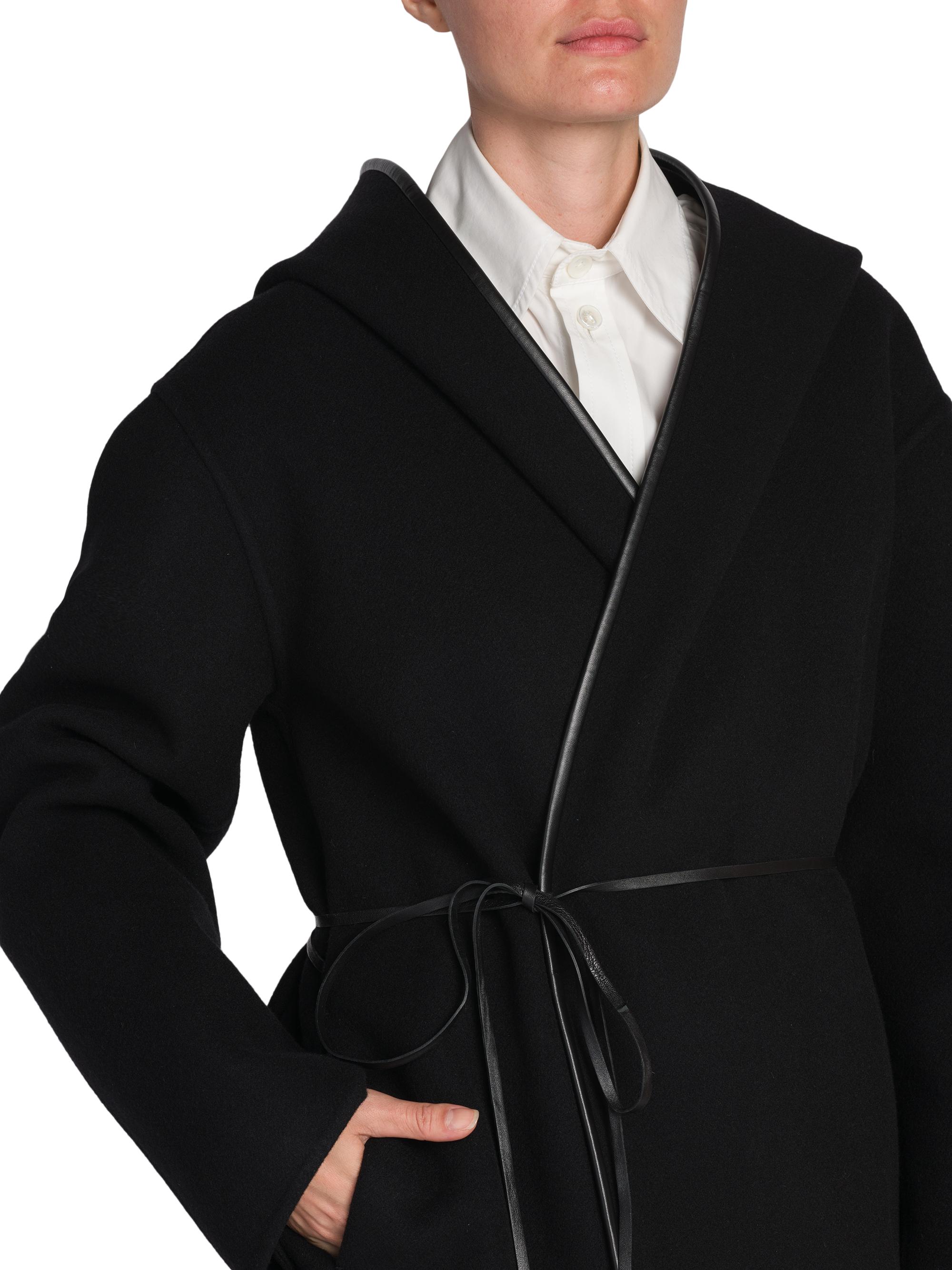 Bottega Veneta Hooded Wool & Cashmere Wrap Coat | Saks Fifth Avenue