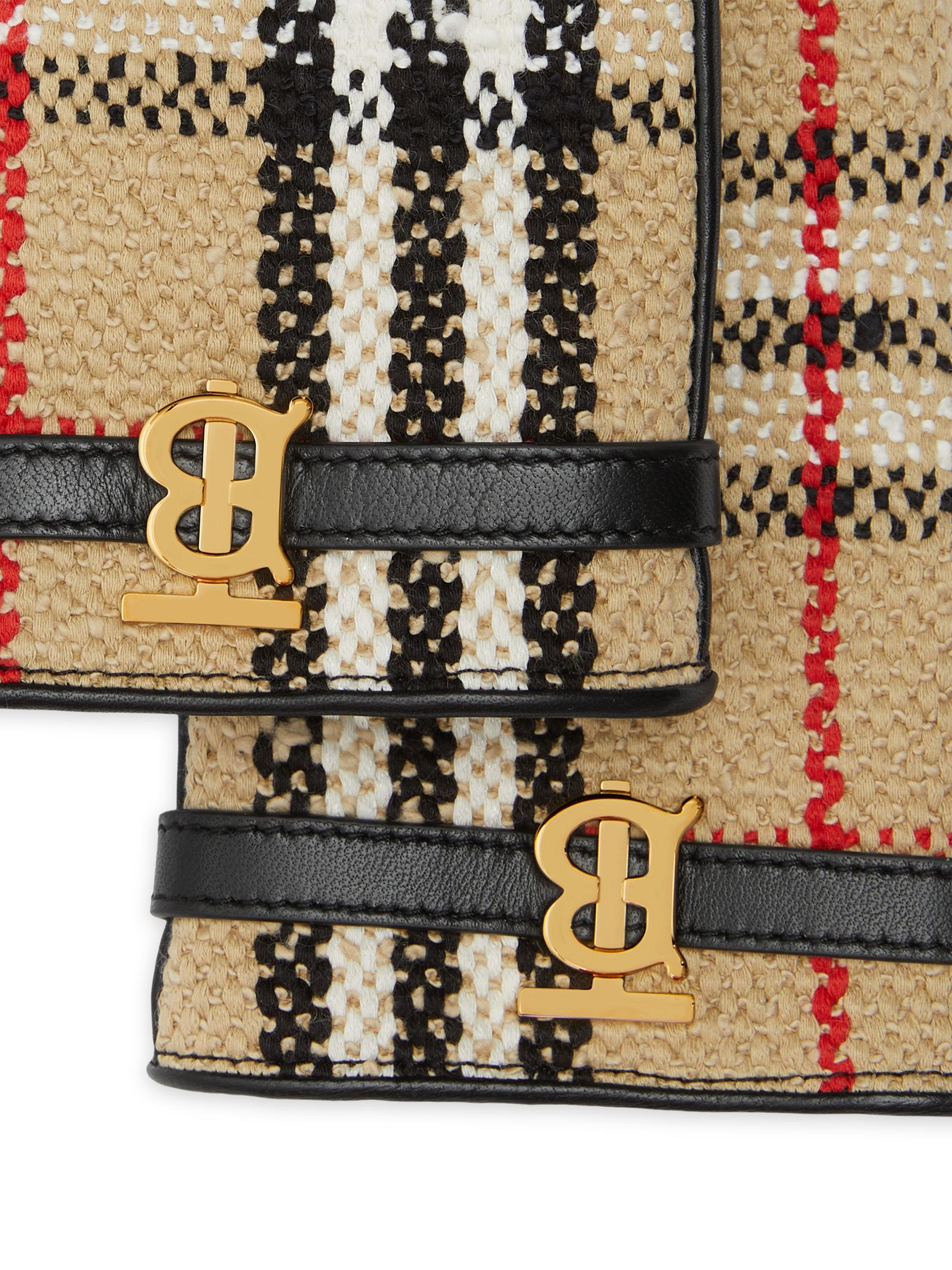 Burberry Victoria Bouclé & Leather Gloves | Saks Fifth Avenue