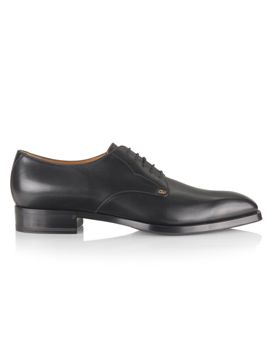 Gucci Leather Logo Oxfords | Saks Fifth Avenue